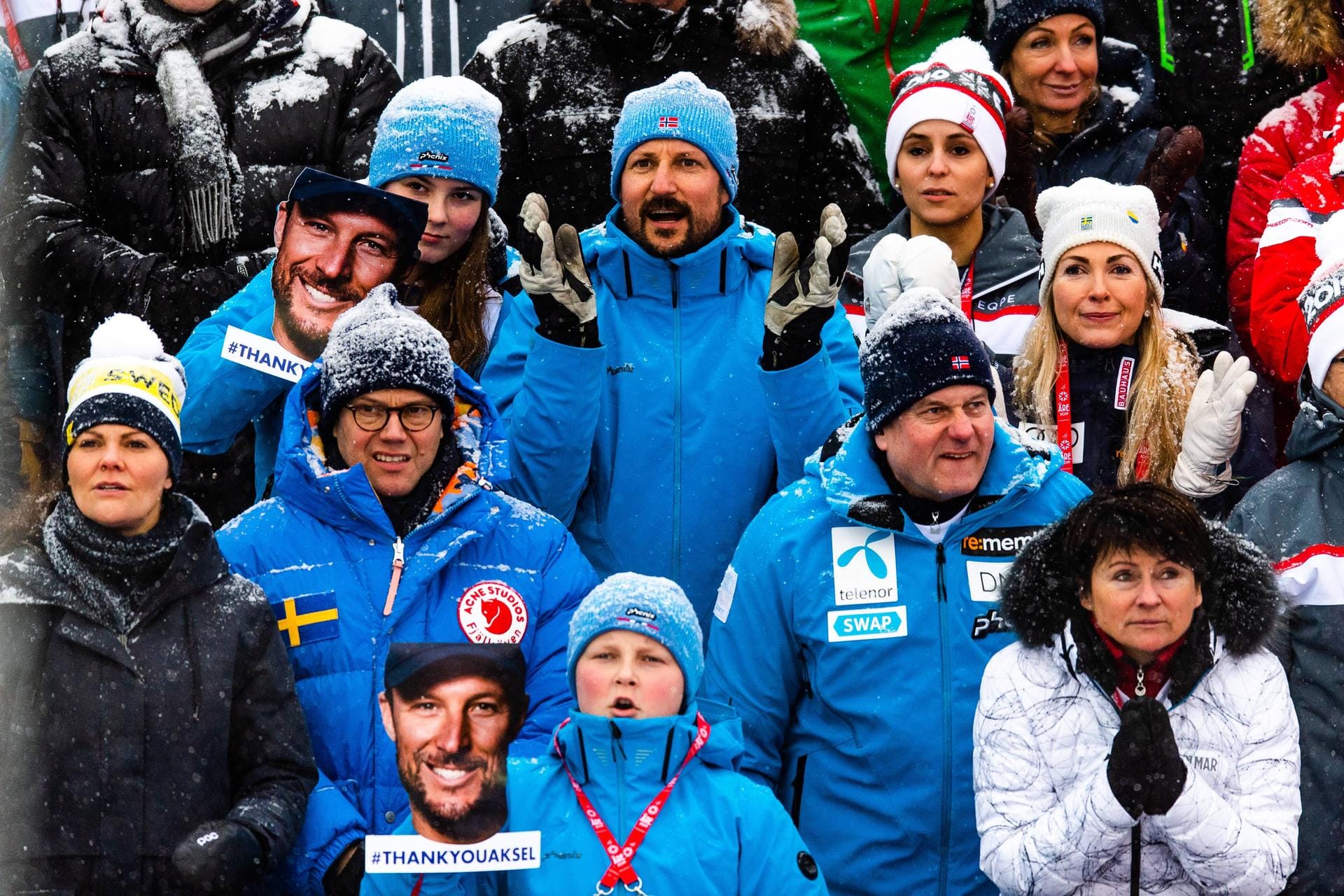 Bei der Ski-WM schauten die Schweden-Royals gemeinsam mit dem Royals aus Norwegen zu.