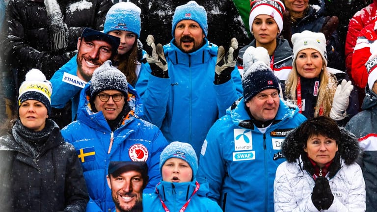 Bei der Ski-WM schauten die Schweden-Royals gemeinsam mit dem Royals aus Norwegen zu.