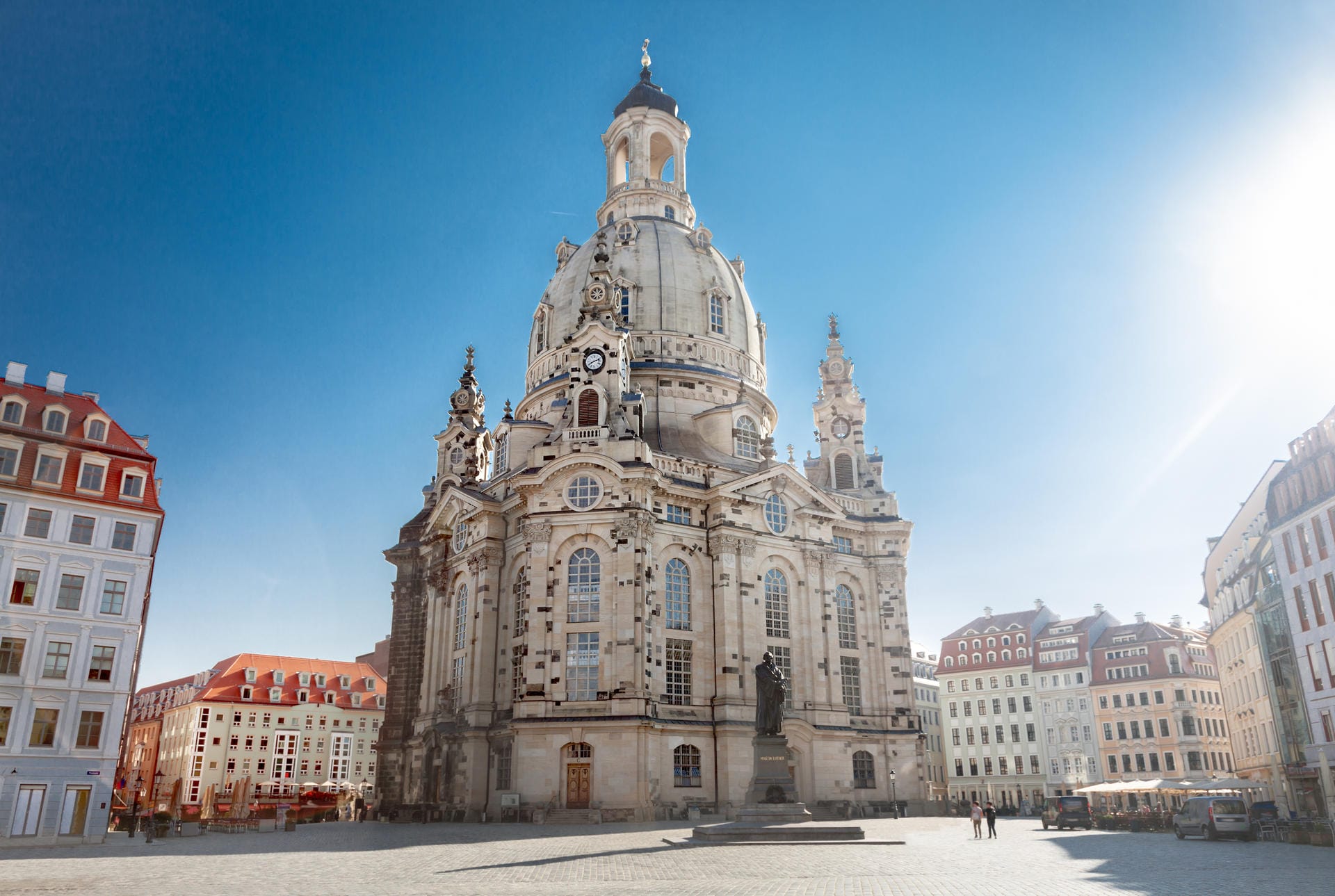 Frauenkirche in Dresden: Auf Platz sieben – und somit die günstigste deutsche Stadt – liegt Dresden.