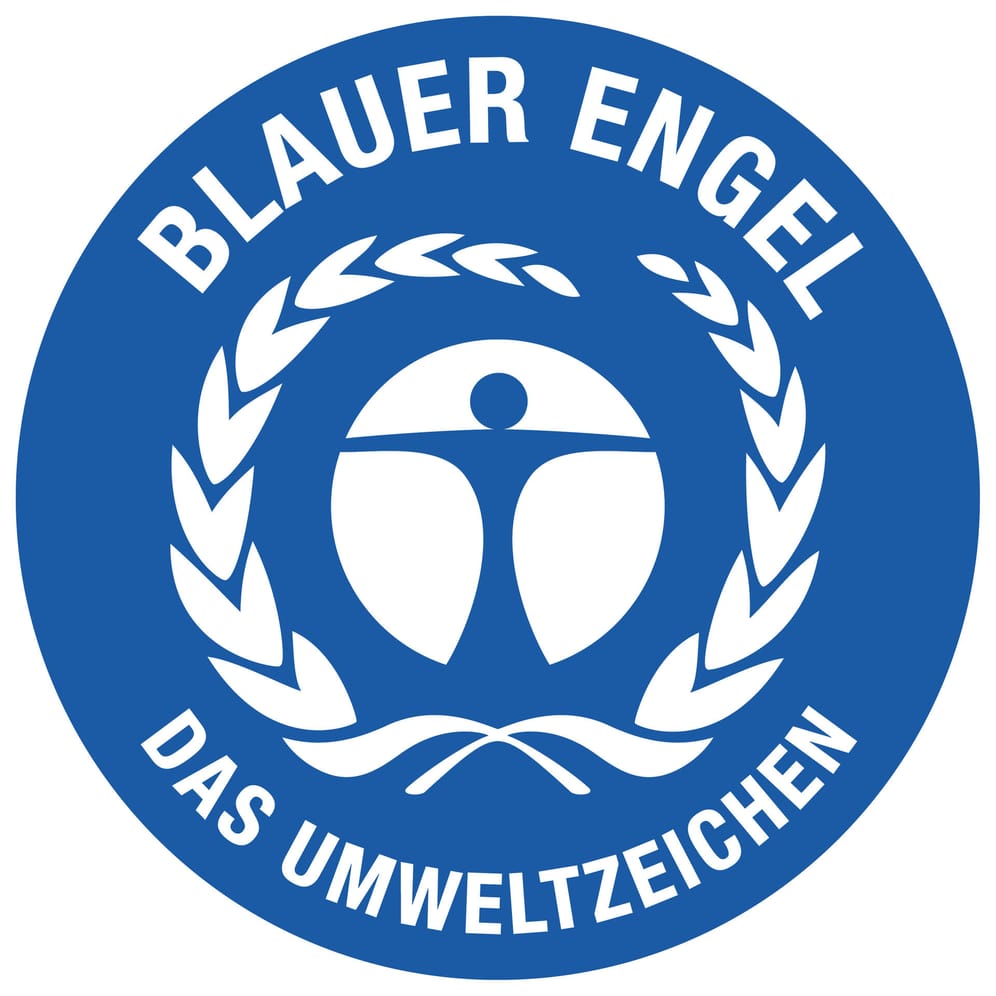 "Blauer Engel": Das Umweltbundesamt rät, Produkte mit diesem Symbol in der Wohnung zu verwenden. Es steht für besonders umweltschonende Produkte.