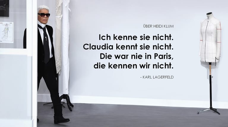 Karl Lagerfeld Seine besten Sprüche