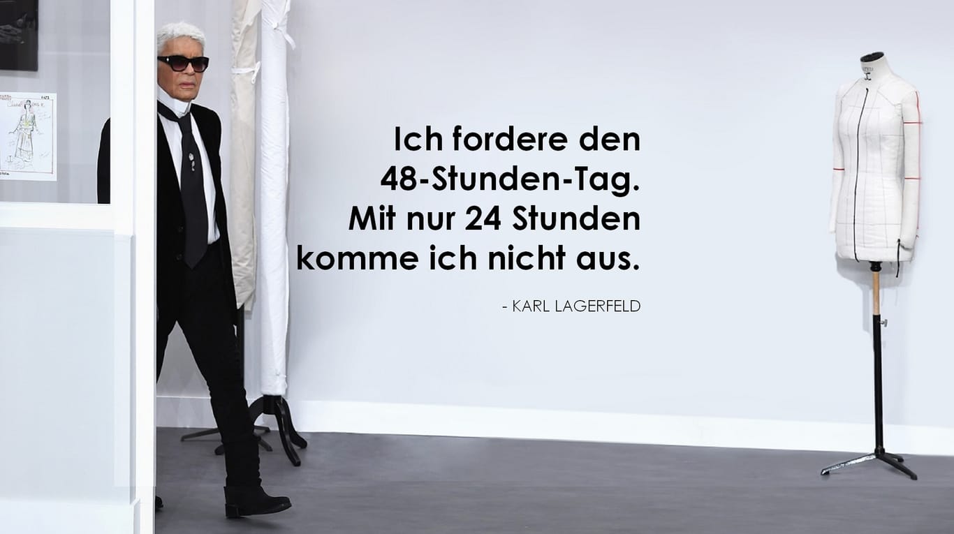 Karl Lagerfeld Seine besten Sprüche