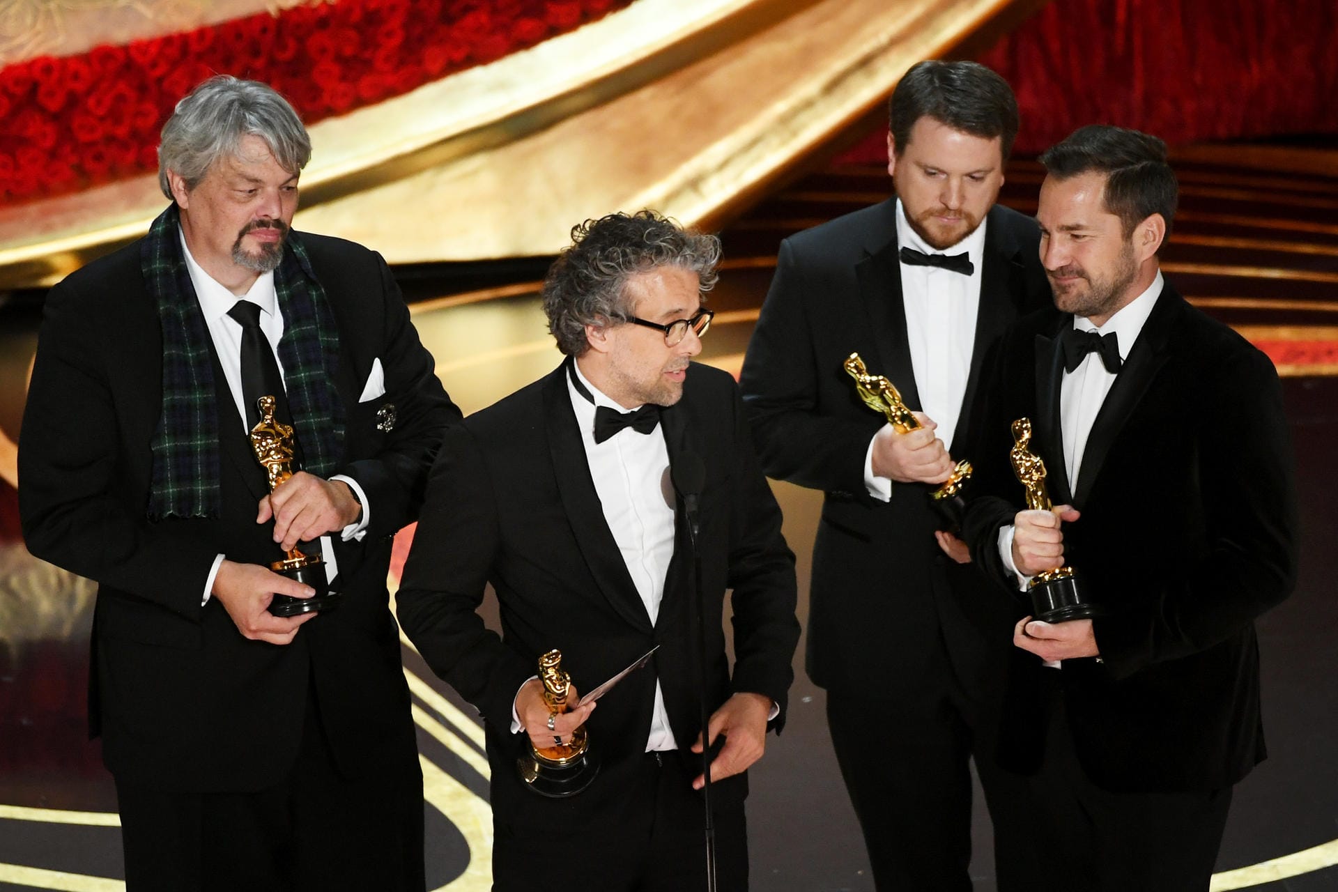 Beste visuelle Effekte: Paul Lambert, Ian Hunter, J.D. Schwalm und Tristan Myles bekamen einen Oscar für "Aufbruch zum Mond".