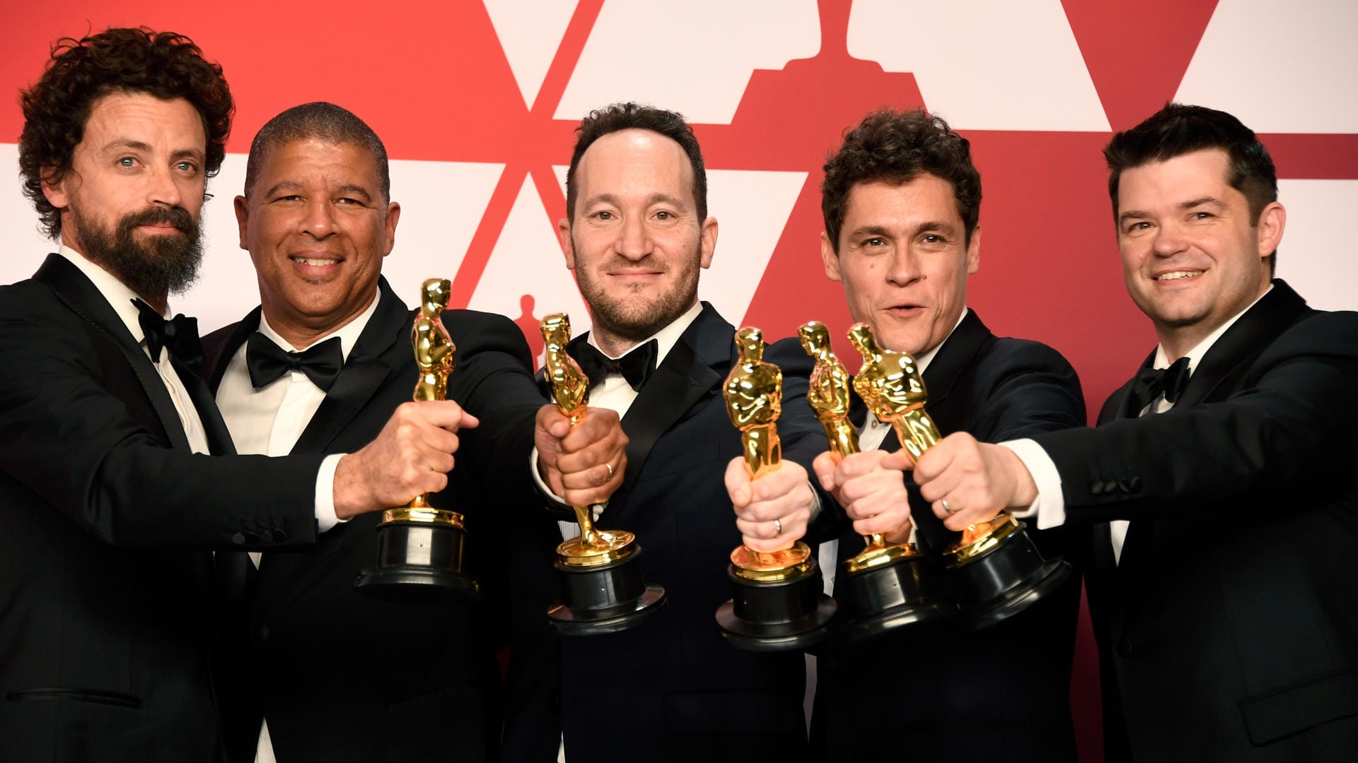 Bob Persichetti, Peter Ramsey, Rodney Rothman, Phil Lord und Christopher Miller bekamen ihren Oscar für "Spider-Man: A New Universe".