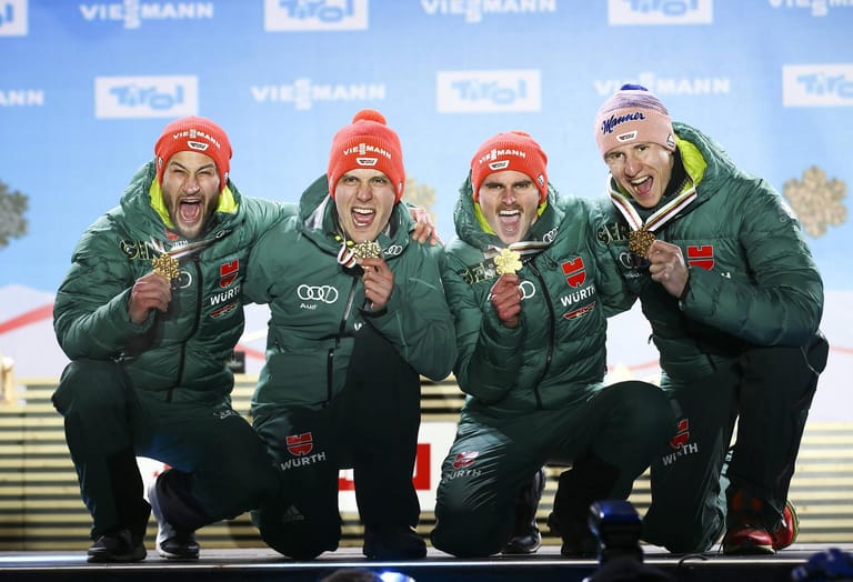 Das deutsche Skisprung-Team der Herren
