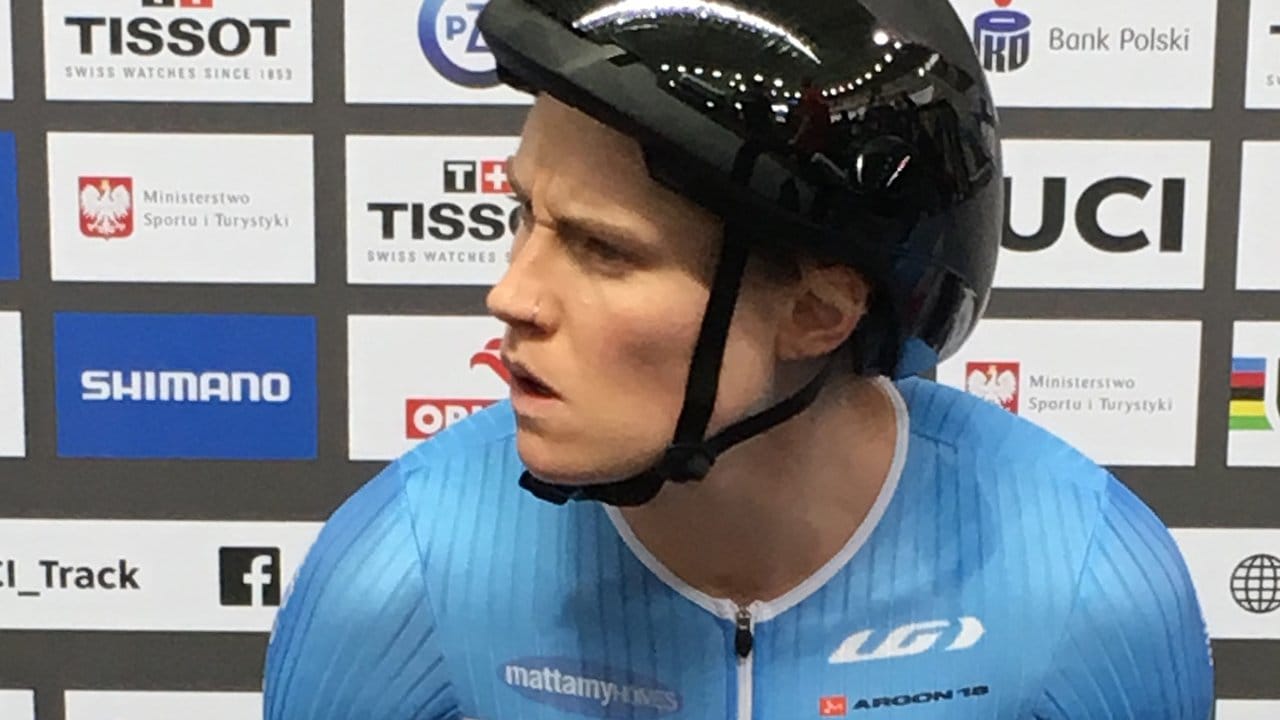 Kanadisches Multitalent: Georgia Simmerling vor ihrem Start bei der Bahnrad-WM in Pruszkow.