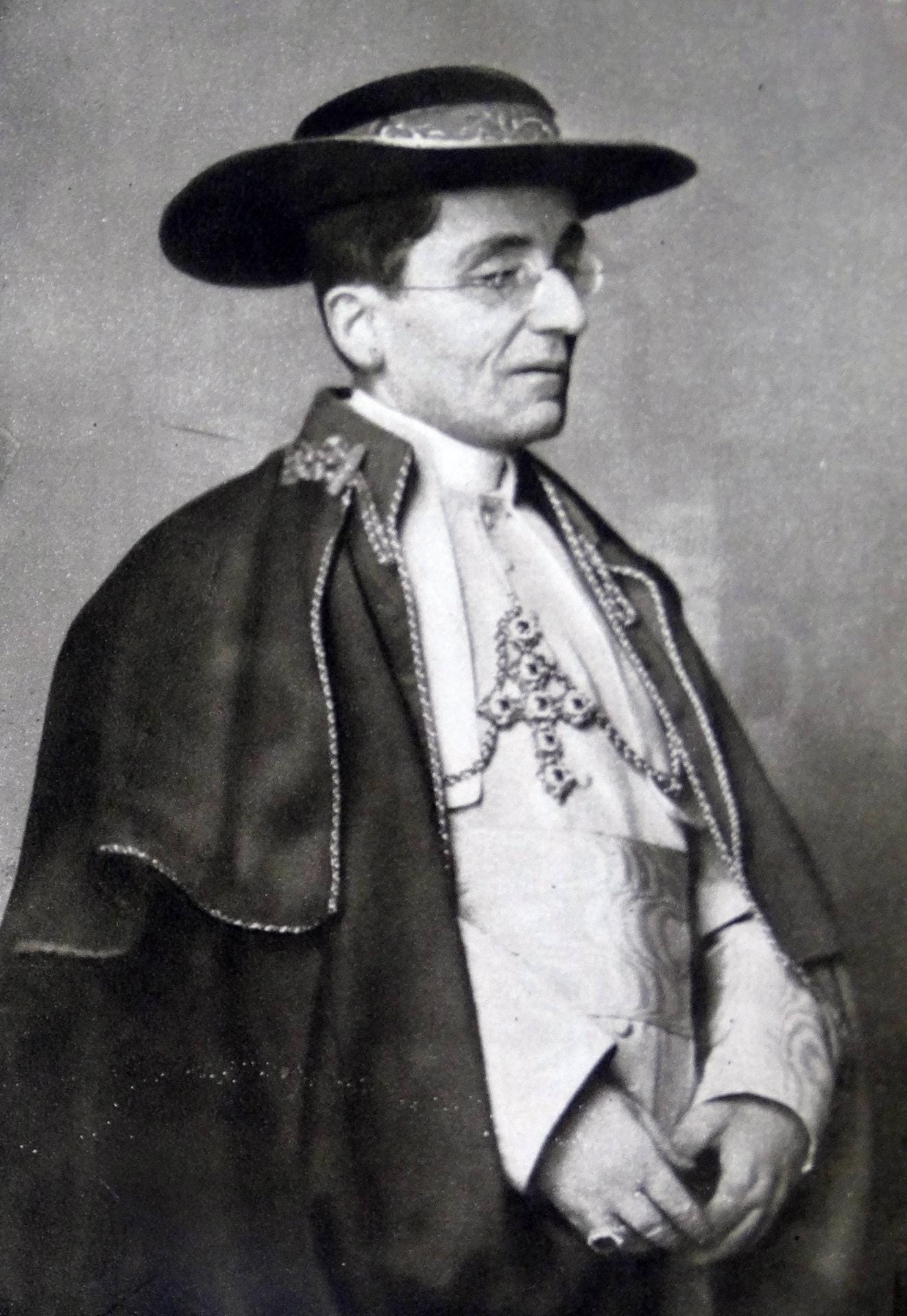 Zwischen 1914 und 1922 (Aufnahmedatum unbekannt): Papst Benedict XV. oder Giacomo della Chiesa kam aus Sardinien.