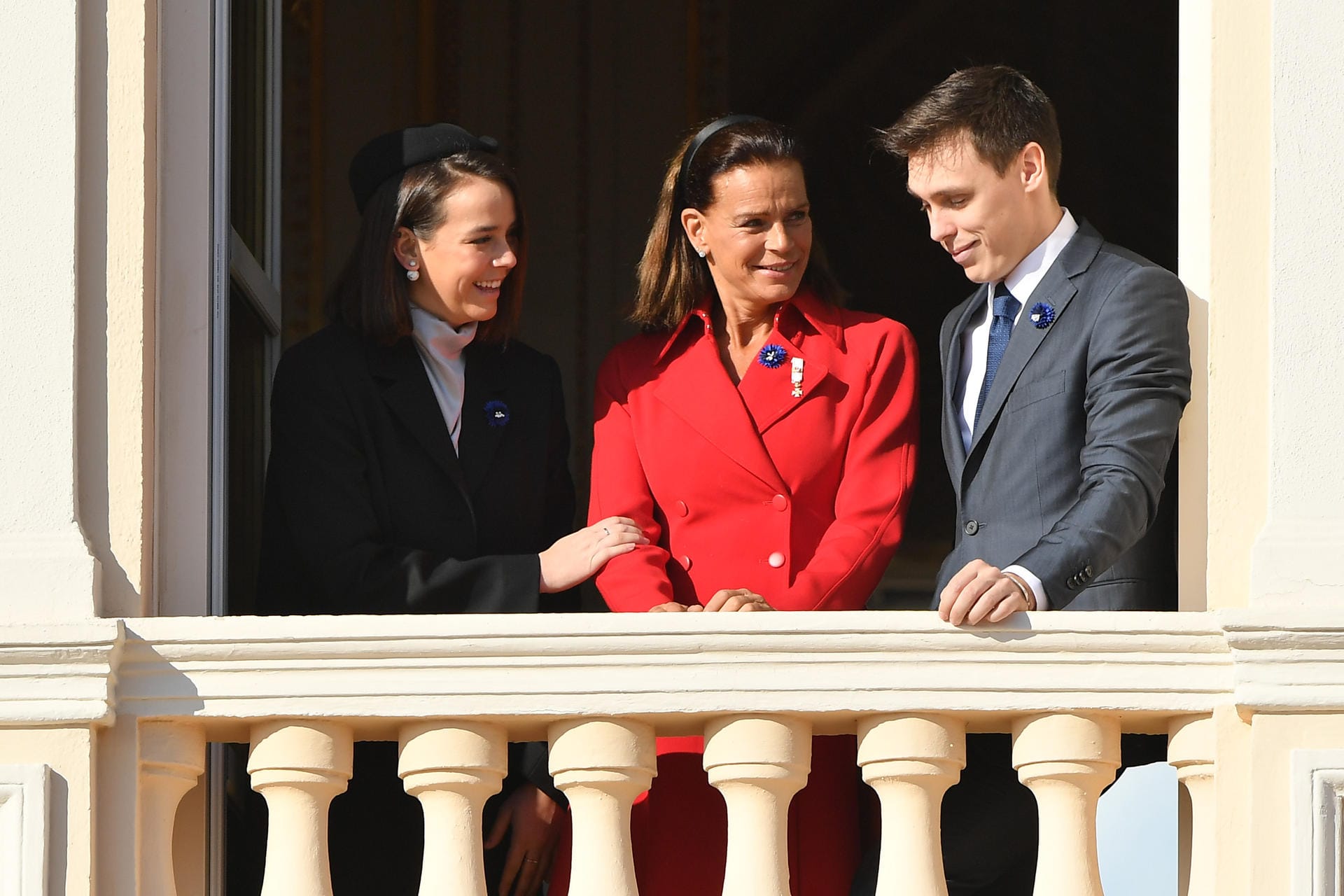 19. November 2019: Pauline beim monegassischen Nationalfeiertag mit ihrer Mutter Stéphanie und ihrem Bruder Louis.