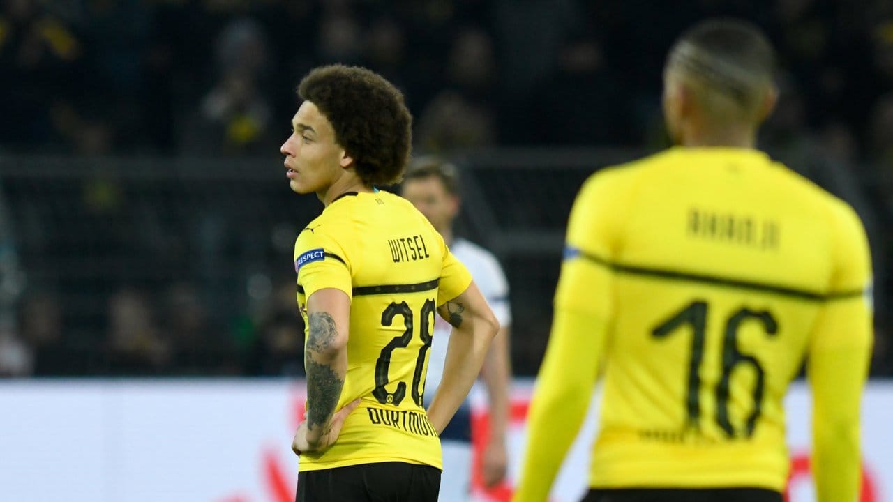 Die Spieler von Borussia Dortmund hadern mit ihrer Leistung gegen Tottenham Hotspur.