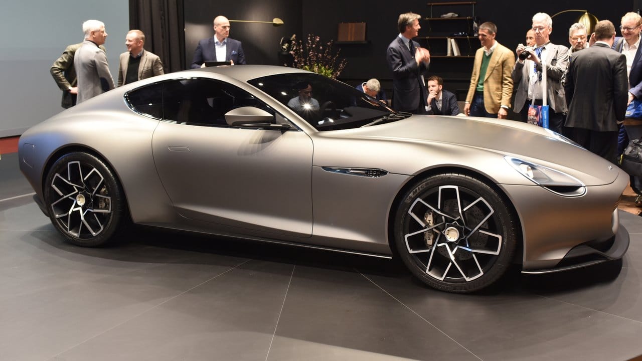 Mit Designthemen von Jaguar, Aston Martin und Porsche - die elektrische Sportwagenstudie Piëch Mark Zero.