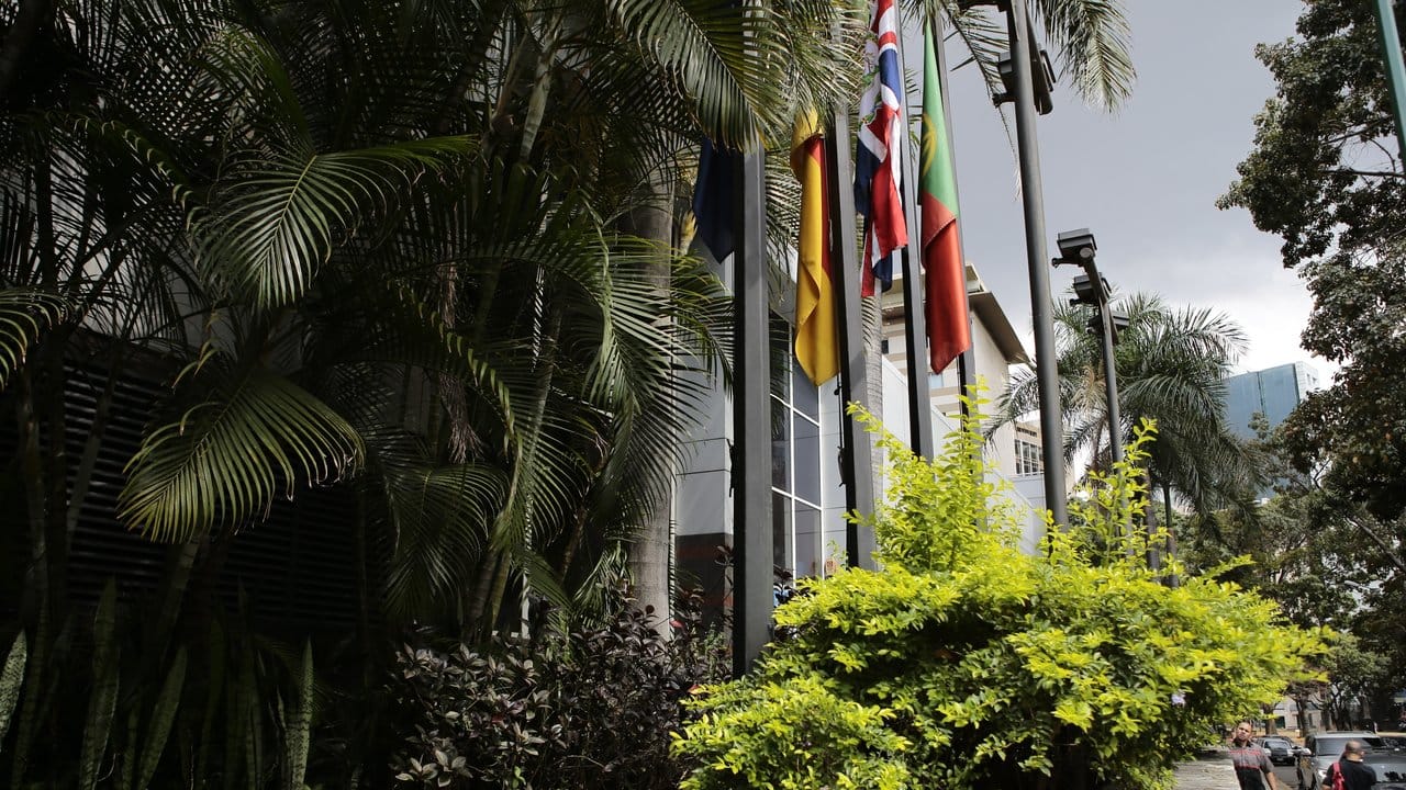 Deutschen Botschaft in Venezuela in der Hauptstadt Caracas.