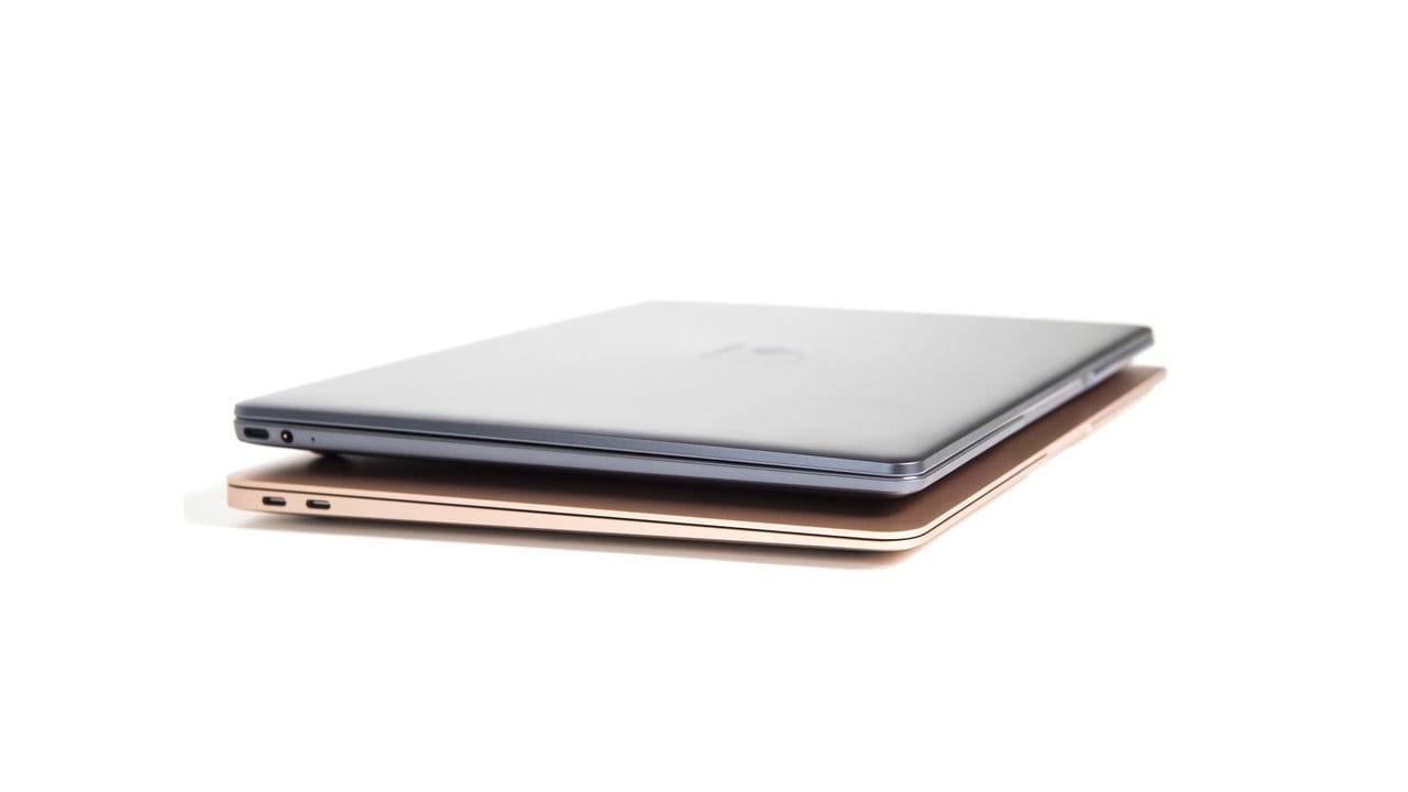 Apples im Herbst 2018 vorgestelltes MacBook Air ist etwas schlanker als Huaweis Matebook 13.