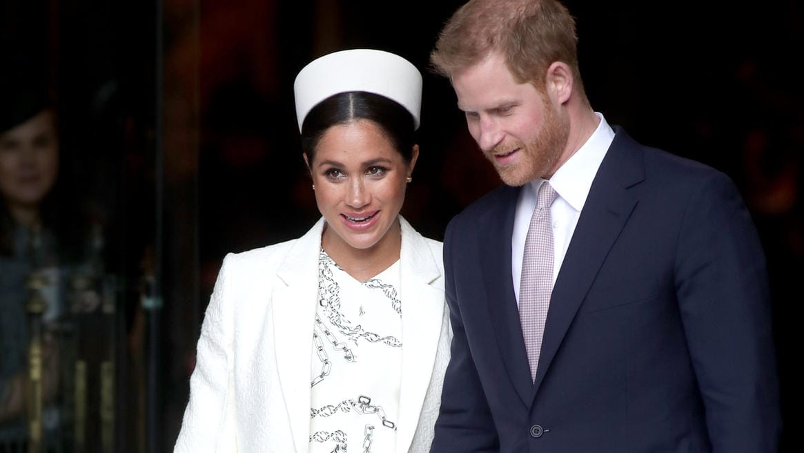 11. März 2019: Der zweite Auftritt am Commonwealth Day für Meghan und Harry. Sie verlassen die Westminster Abbey nach dem Gottesdienst.