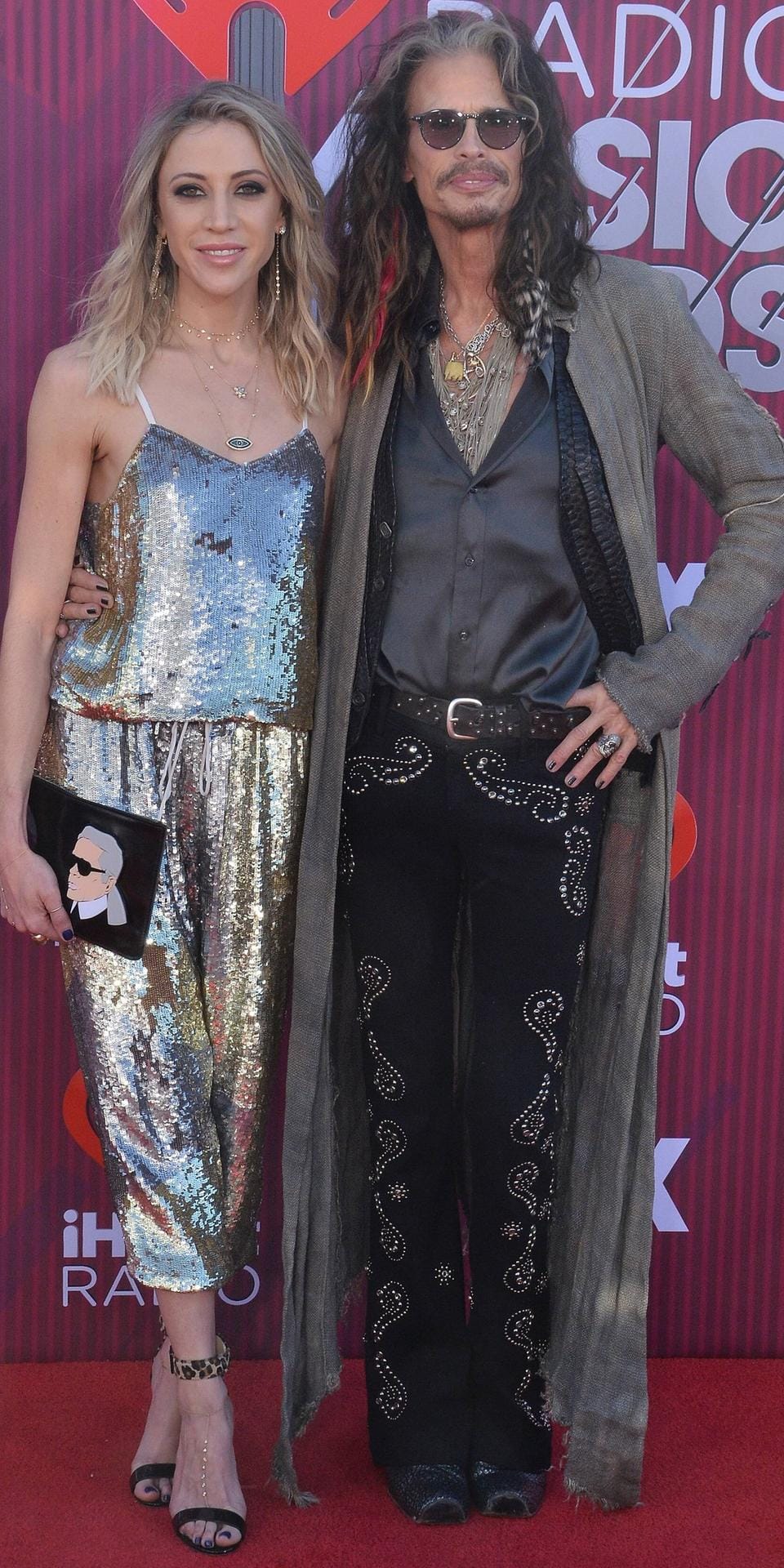 Rockstar Steven Tyler mit seiner Freundin Aimee Preston