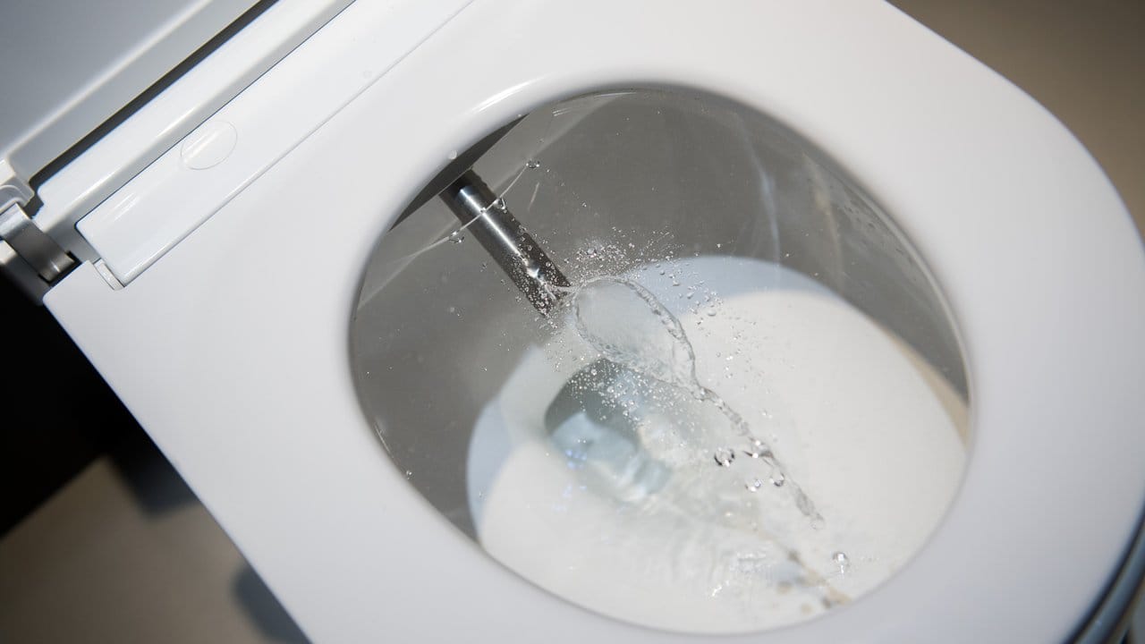 Dusch-WCs sind eine Mischung aus Toilette und Bidet. Dusch-WCs sind eine Mischung aus Toilette und Bidet.