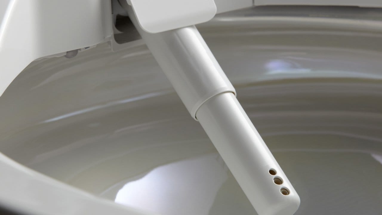 Wasserhahn und Föhn der Dusch-WCs fahren sich erst bei Nutzung aus, zuvor stecken sie - wie hier bei dem Produkt von Toto - zum Beispiel hinter Klappen. Wasserhahn und Föhn der Dusch-WCs fahren sich erst bei Nutzung aus, zuvor stecken sie - wie hier bei dem Produkt von Toto - zum Beispiel hinter Klappen.