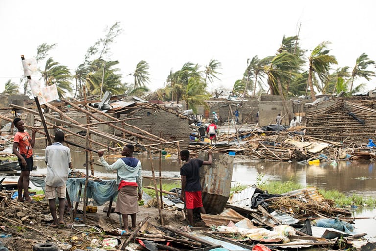 Überreste der Häuser nach dem Zyklon "Idai"