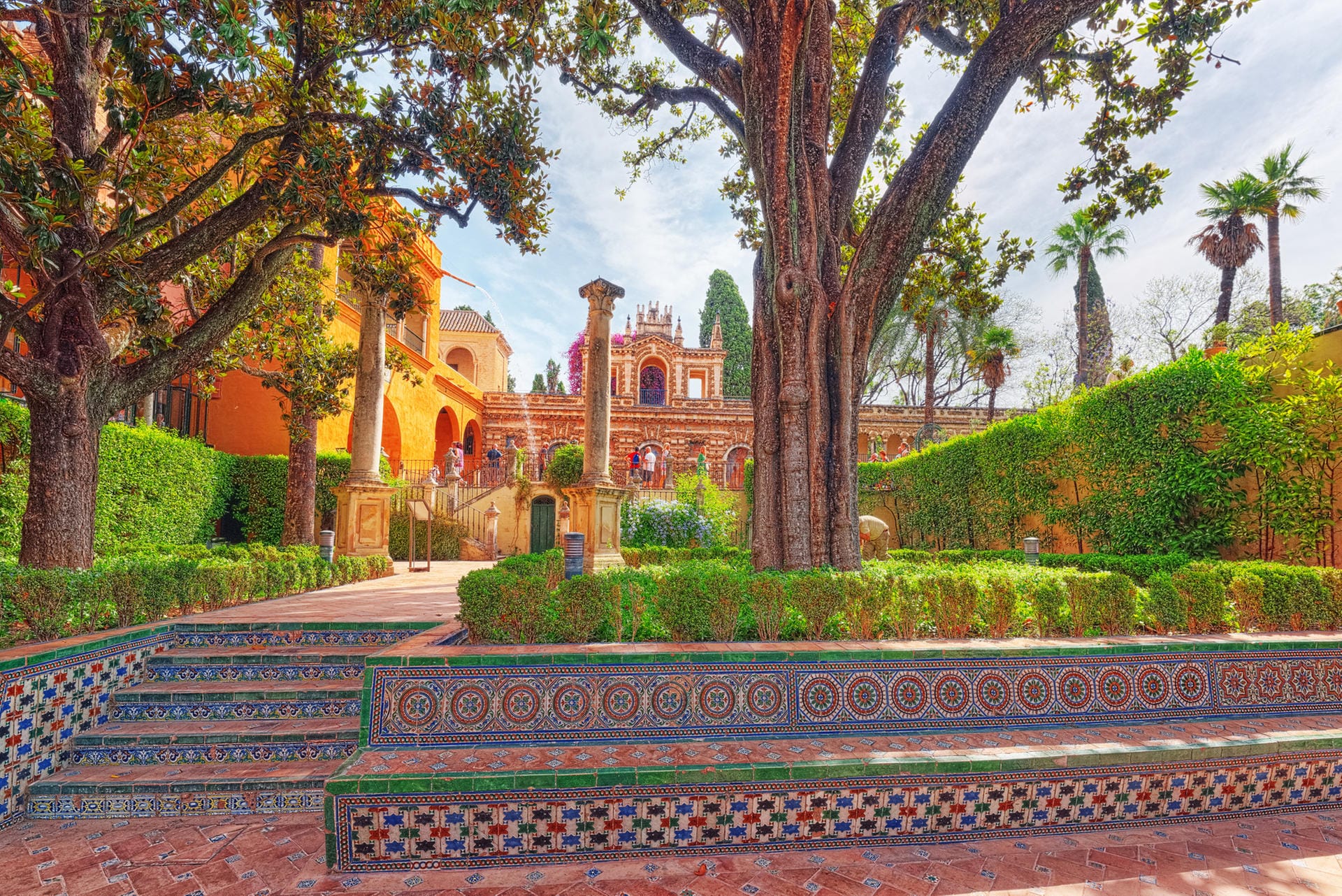 Alcázar de Sevilla: In "Game of Thrones" residieren die Martells in den Wassergärten von Dorne. In der Realität sitzt auch der spanische König immer wieder in den Anlagen der Alcázar de Sevilla.