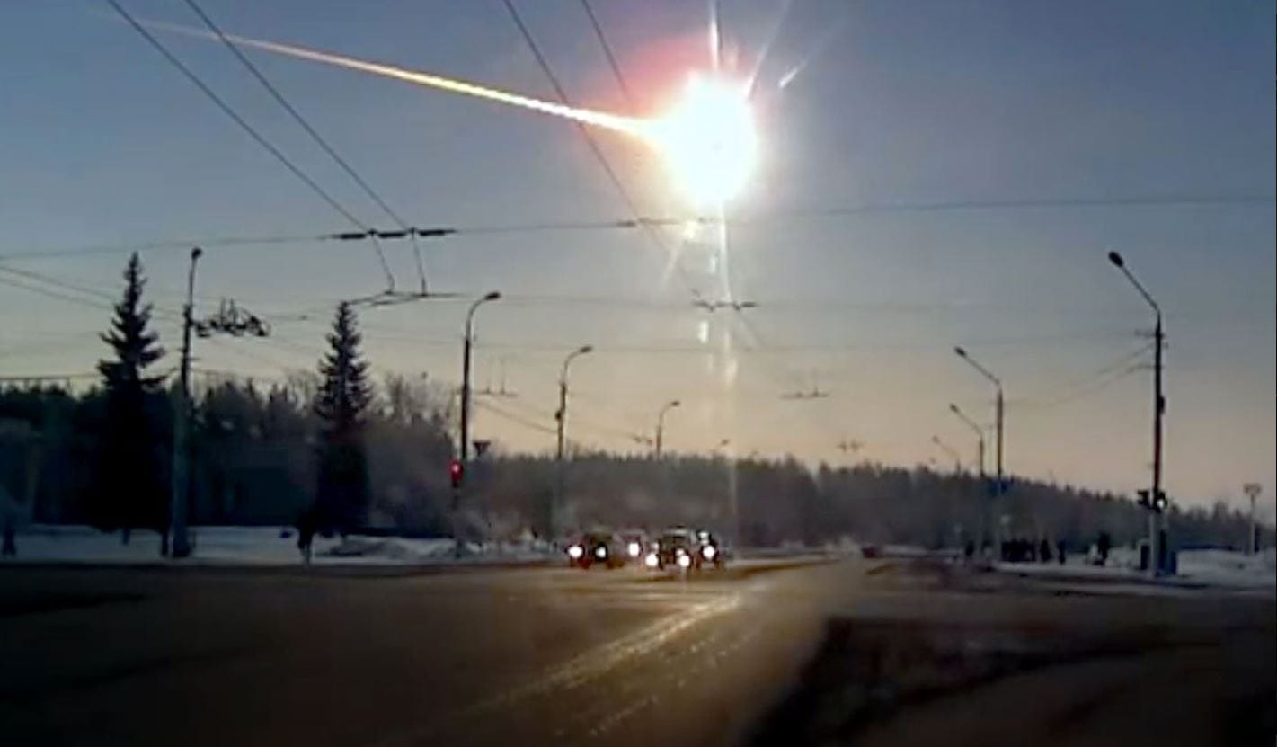 Meteor-Feuerball über Russland.