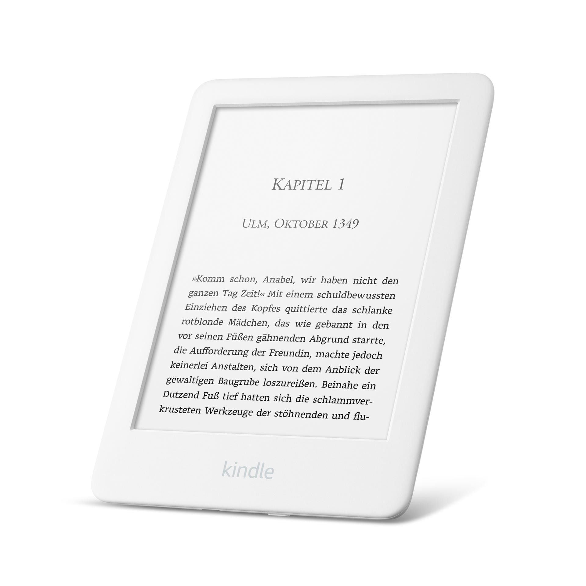 Amazon präsentiert seinen neuen Kindle. Das Gerät kostet 79,99 Euro. Es kommt in den Farben Weiß...