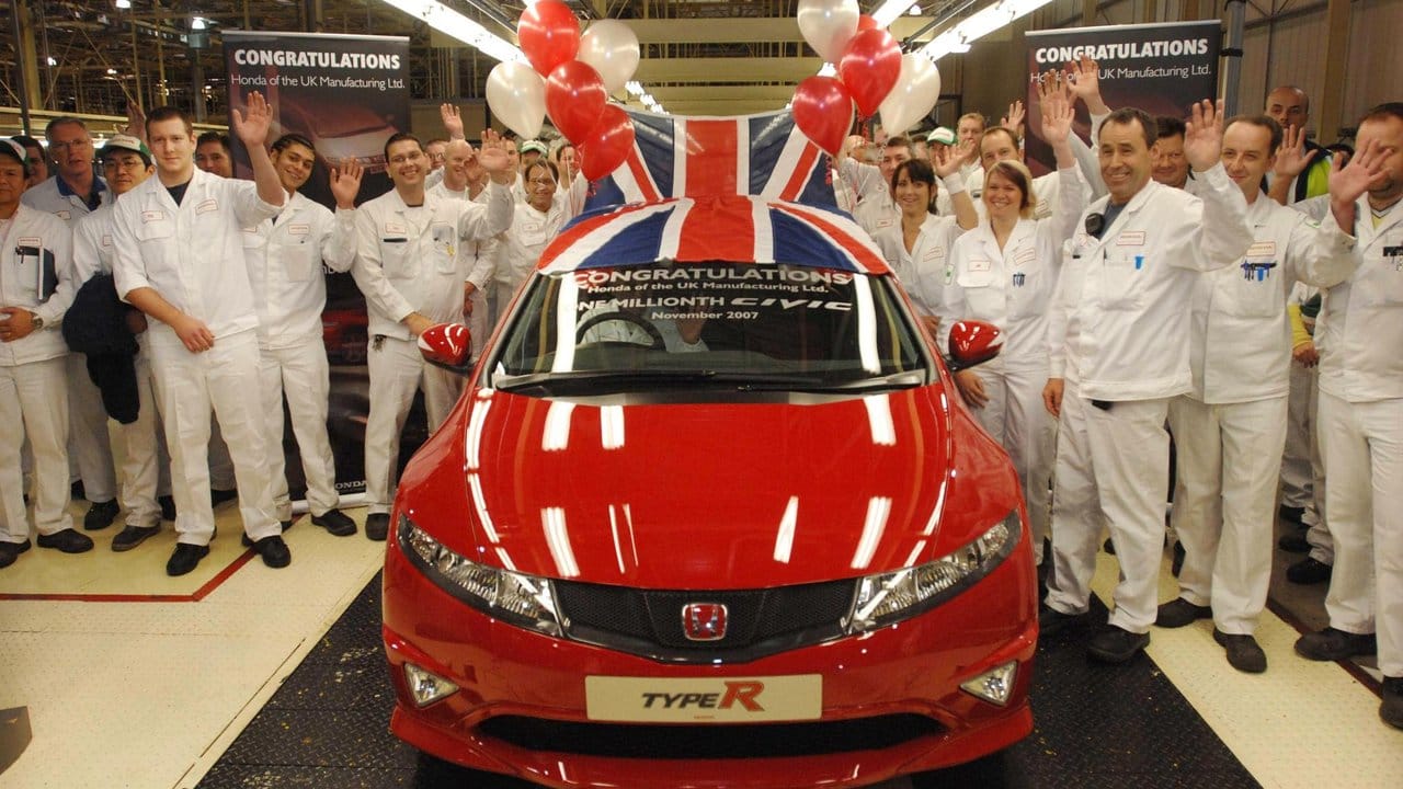 Der millionste Honda Civic, der im Werk in Swindon gebaut wurde: Der japanische Autobauer Honda schließt sein Werk in Großbritannien.