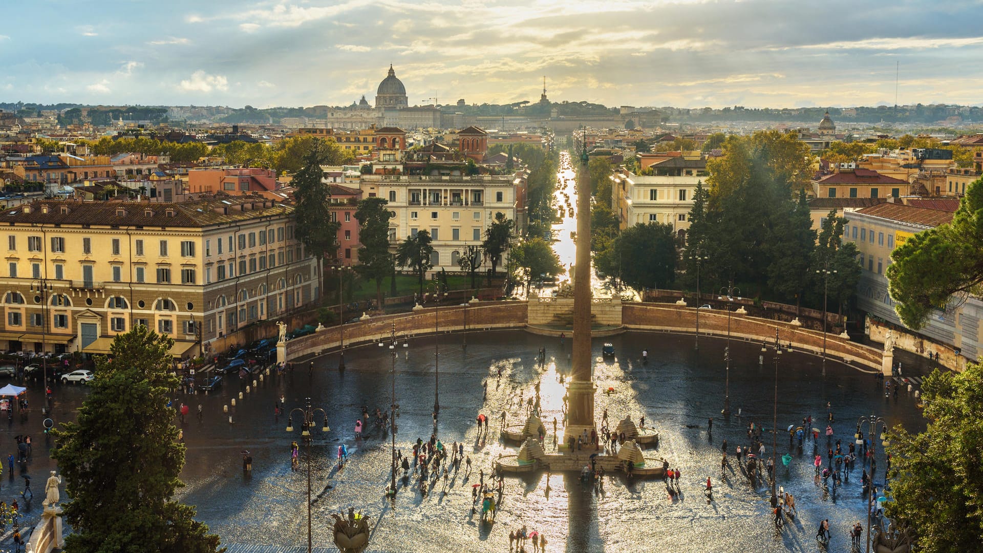 Piazza del Popolo: Früher erreichten Besucher den Platz über das Eingangstor Porta del Popolo.