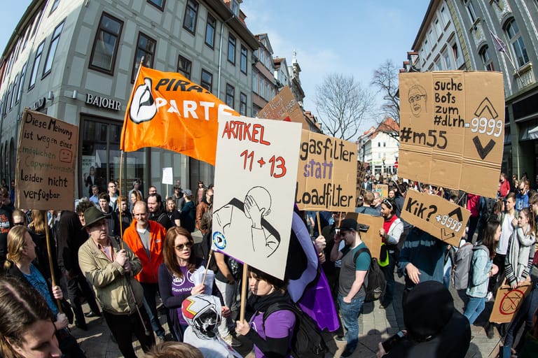 Demonstranten in Göttingen.