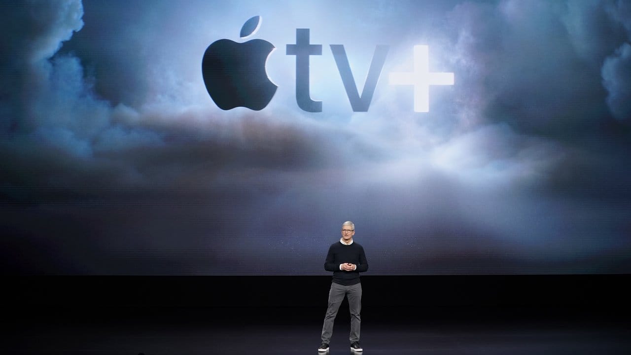Apple-Chef Tim Cook bei der Vorstellung des Video-Streamingdienstes "Apple TV Plus" und der neuen Abo-Dienste.