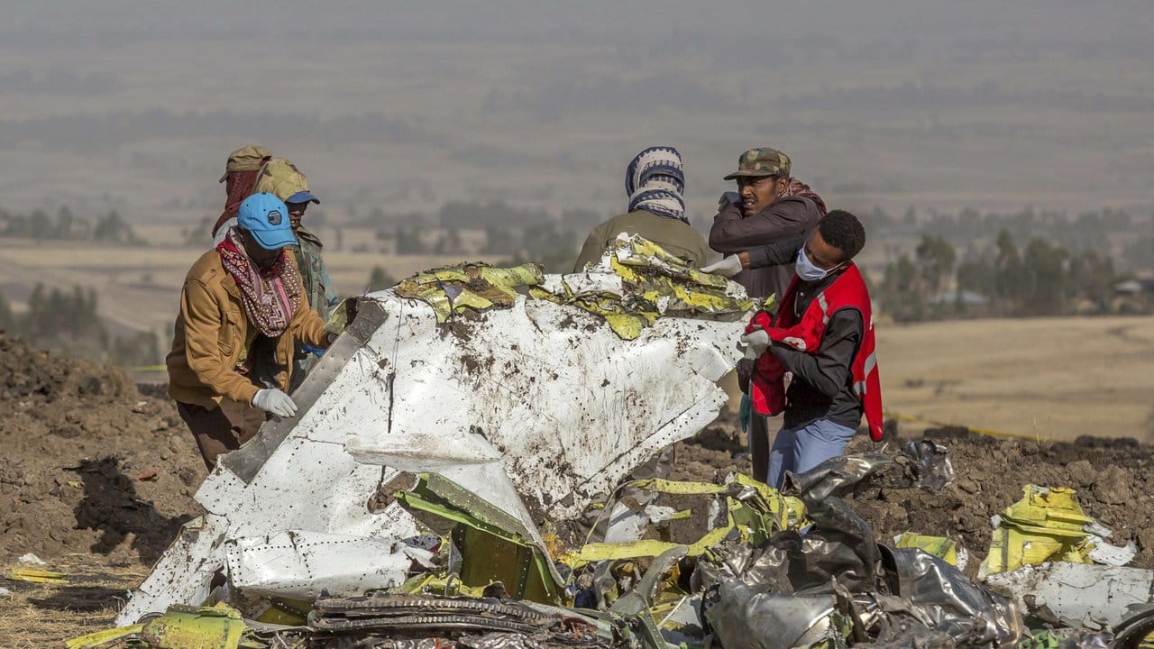 Die Boeing 737 Max der Ethiopian Airlines stürzte südlich von Addis Abeba ab.