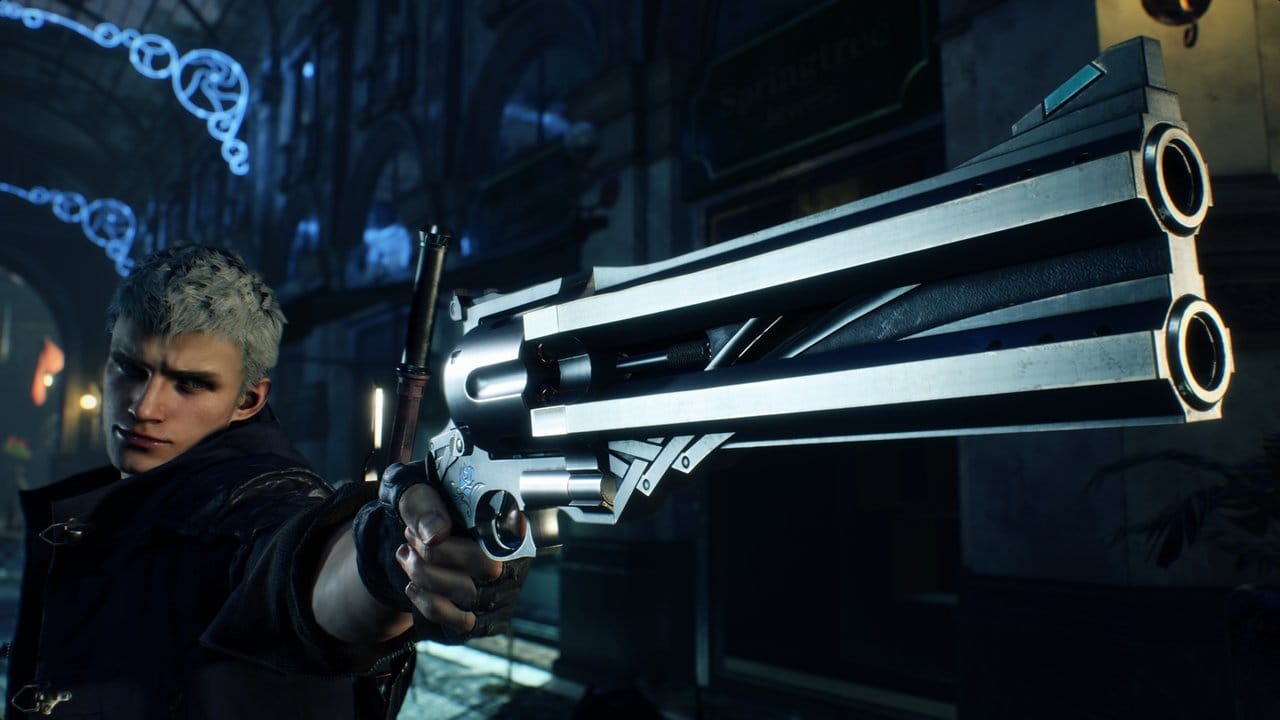 Doppelläufige Pistole gegen die Horden der Unterwelt: "Devil May Cry 5" versetzt Spieler in die Rolle des Dämonenjägers Dante.