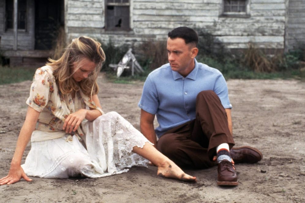 Szene aus dem Film "Forrest Gump": Tom Hanks spielt einen einfältigen aber sympathischen jungen Mann.