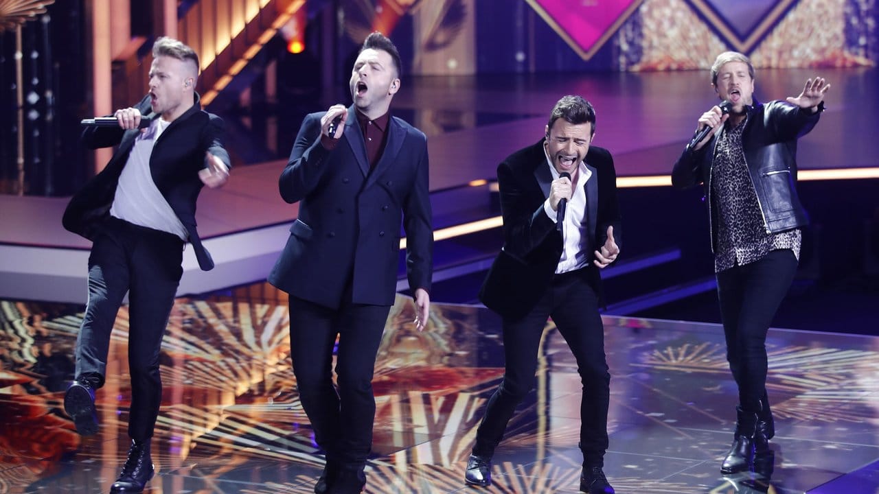 Auch die Jungs von Westlife waren mit dabei. Auch die Jungs von Westlife waren mit dabei.