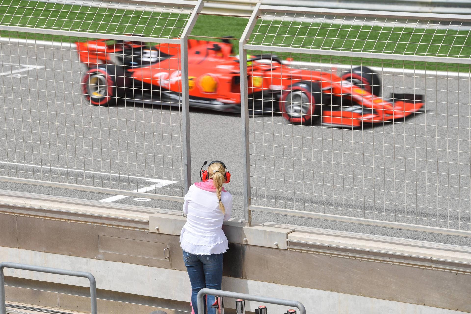 Ferrari-Test in Bahrain.
