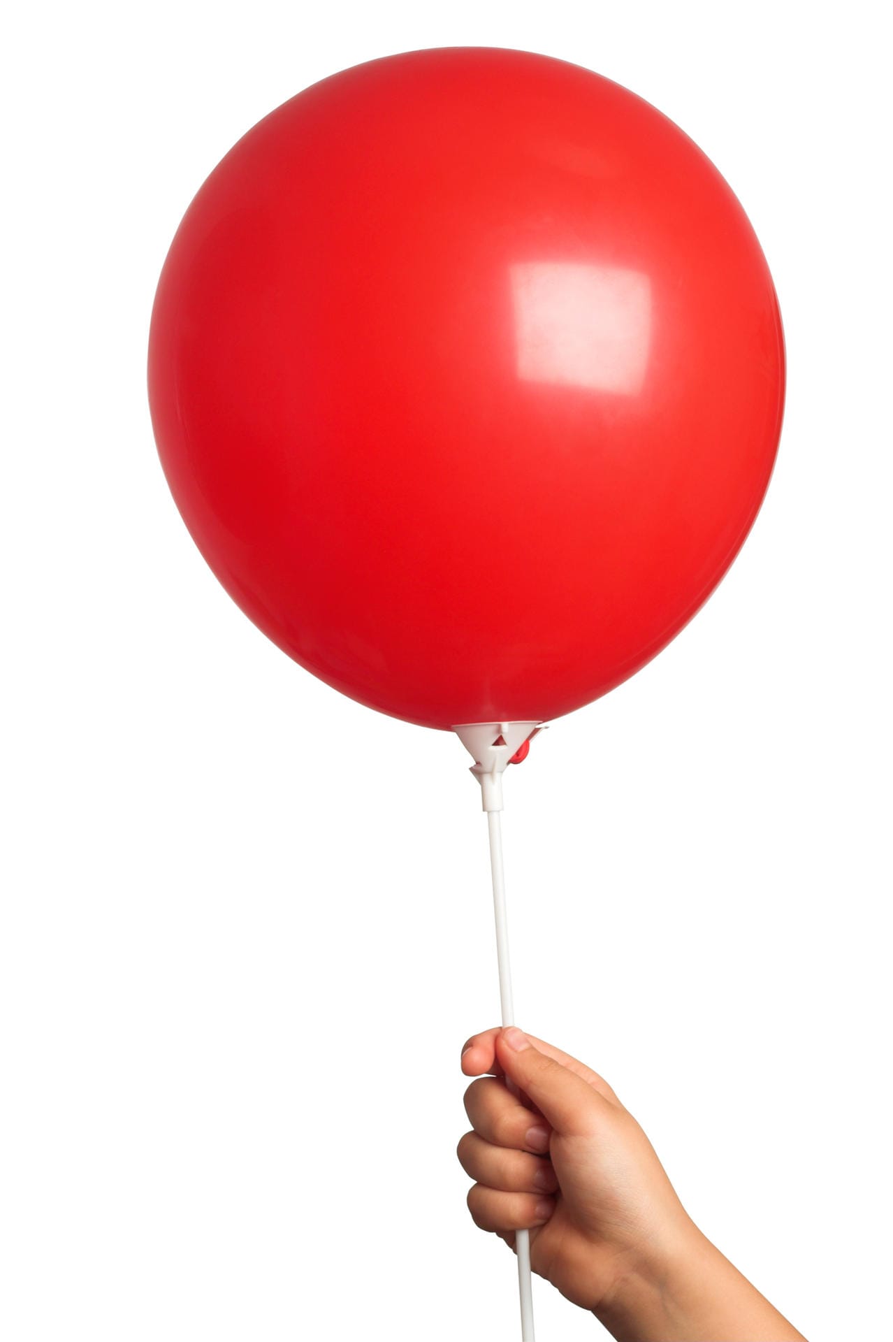Luftballon mit Plastikhalter
