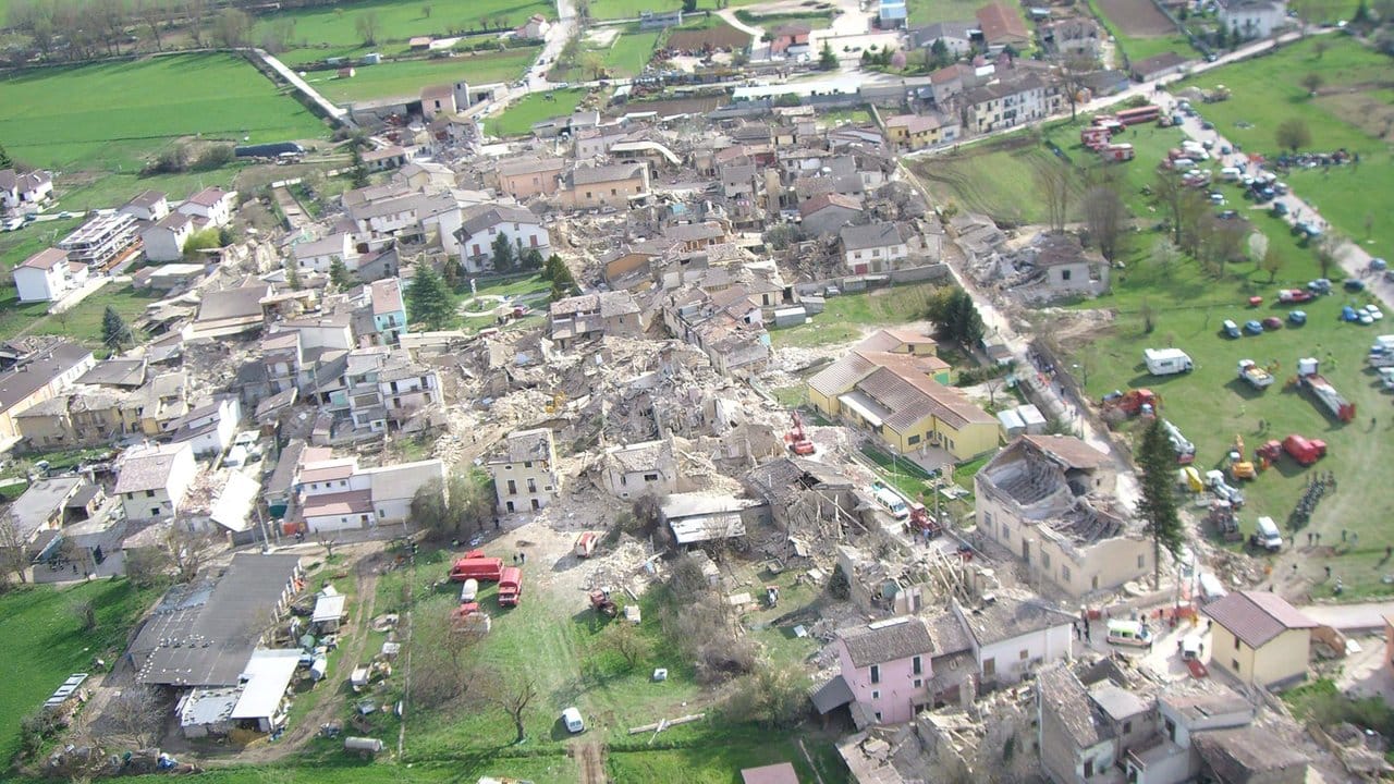 Beim Erdbeben von L'Aquila kamen am 6.