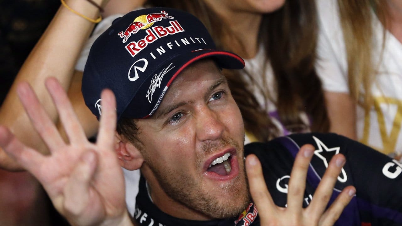 Sebastian Vettel holte von 2010 bis 2013 vierl Mal den Titel mit Red Bull Racing.