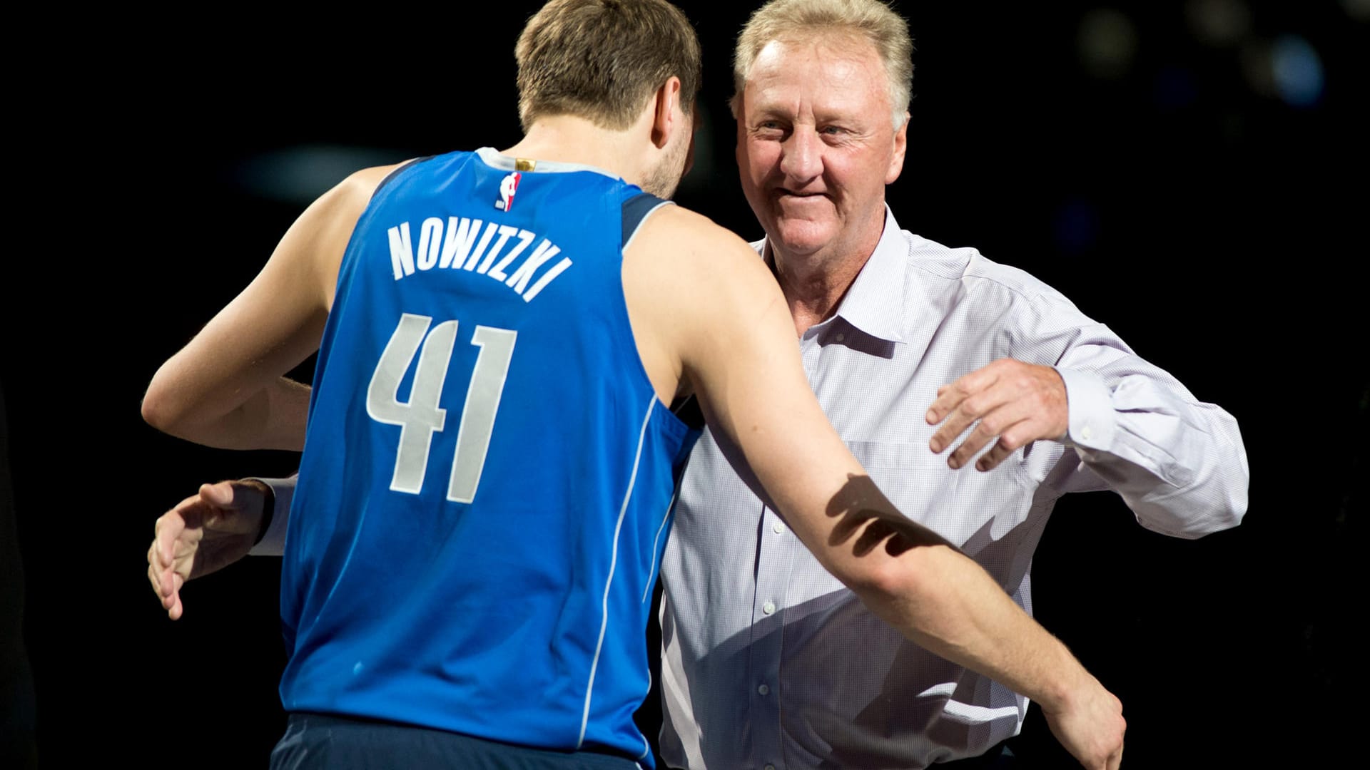 Larry Bird und Nowitzki