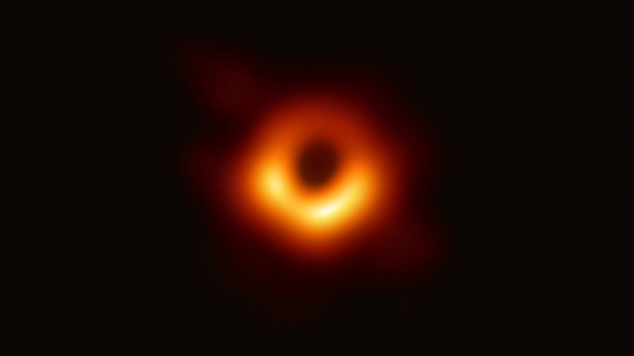 So sieht er aus, der erste direkte visuelle Nachweis eines Schwarzen Lochs.