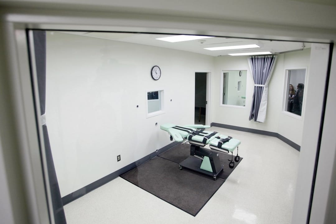 Hinrichtungskammer des Gefängnisses San Quentin: In Kalifornien, dem US-Bundesstaat mit der größten Zahl von Häftlingen in Todestrakten, ist die Todesstrafe per Dekret ausgesetzt worden.