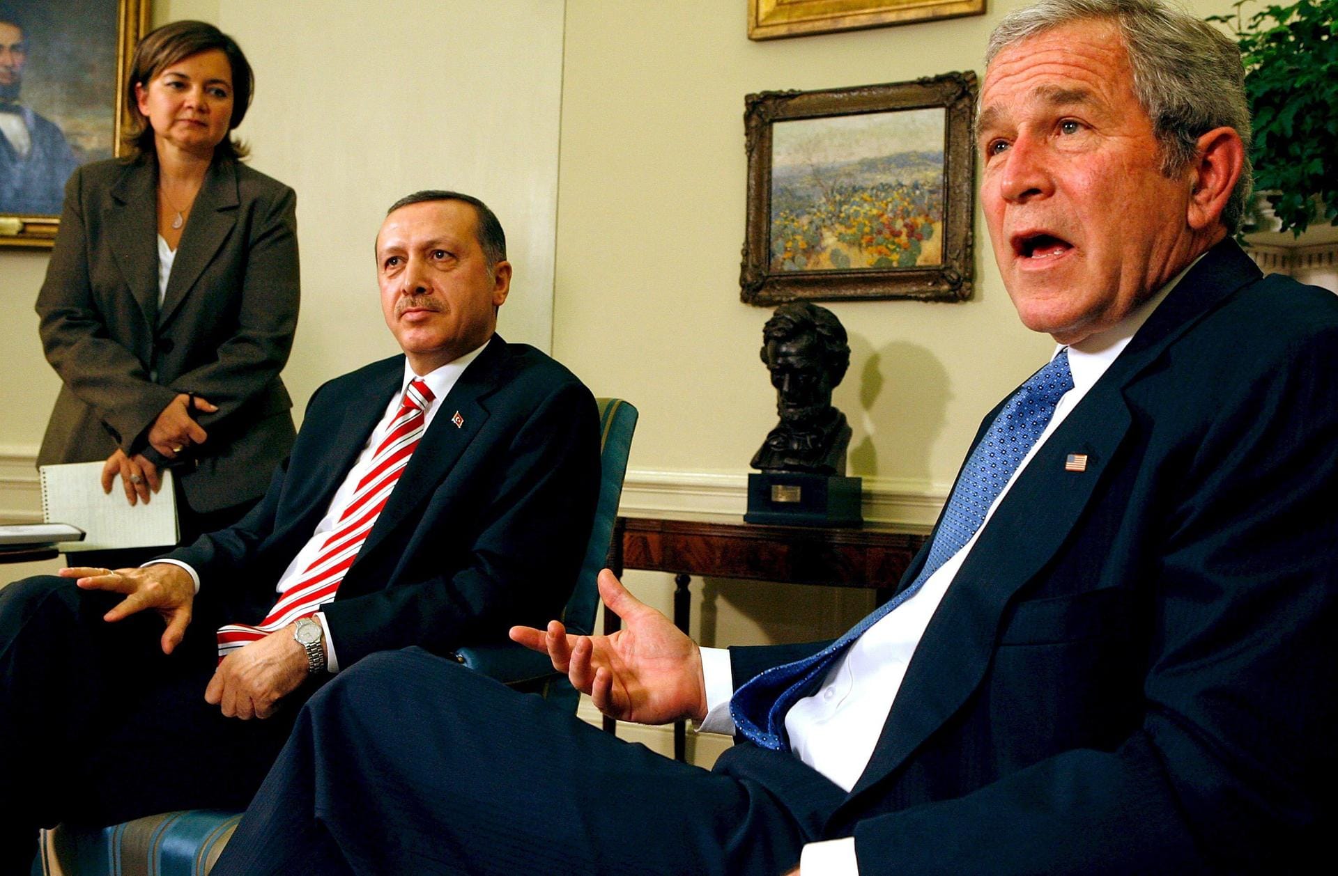 ... auch US-Präsident George W. Bush (im Jahr 2007).