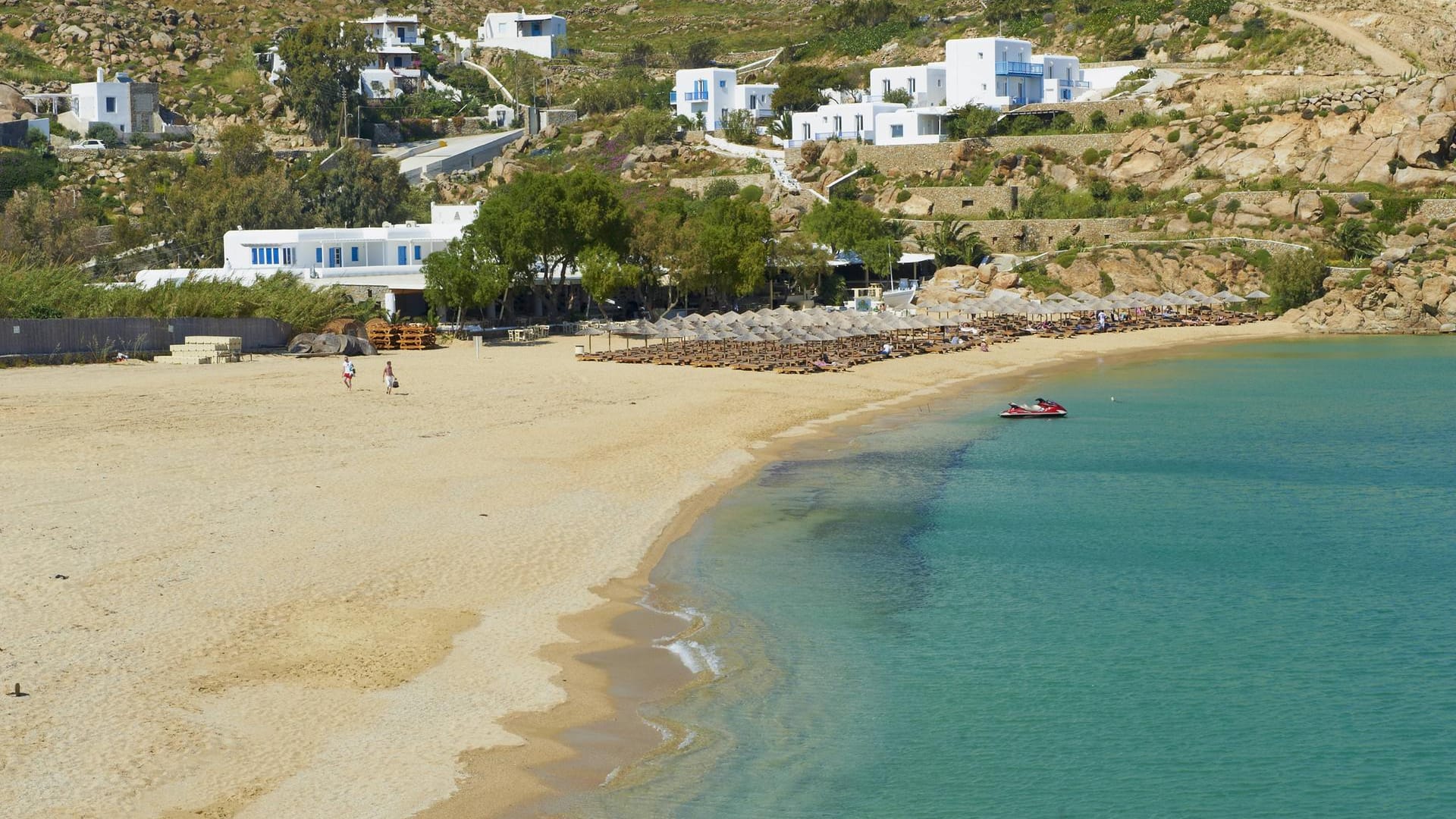 Super Paradise Beach auf Mykonos