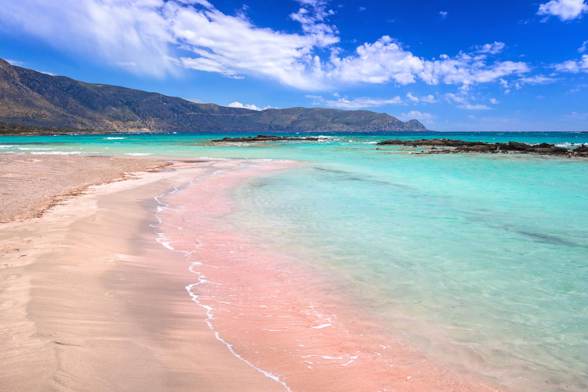 Strand Elafonisi auf Kreta