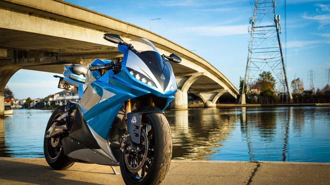 Elektrischer Straßenrenner: E-Motorrad des US-Herstellers Lightning.