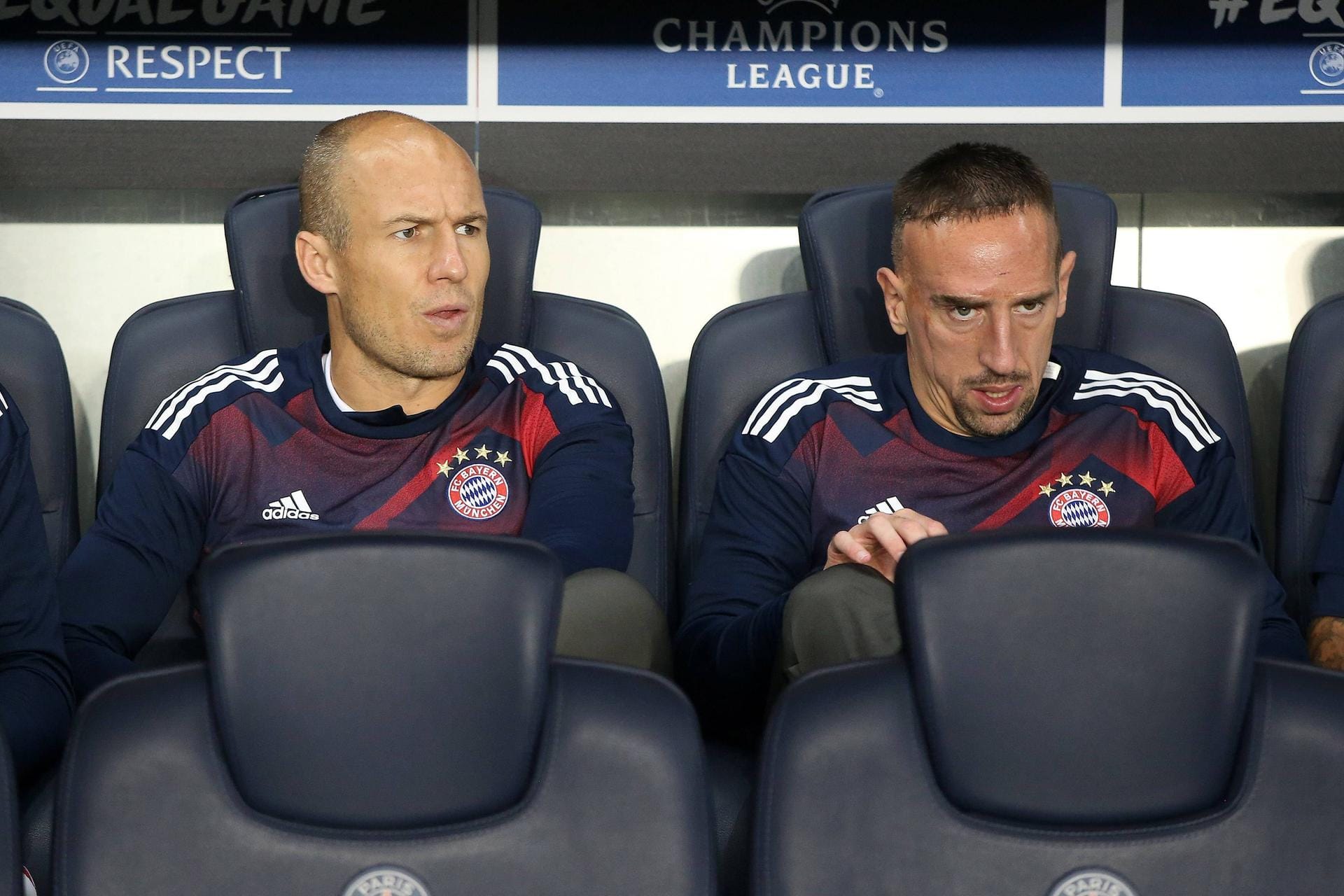 Eine nicht immer leichte Beziehung: Arjen Robben und Frank Ribery.
