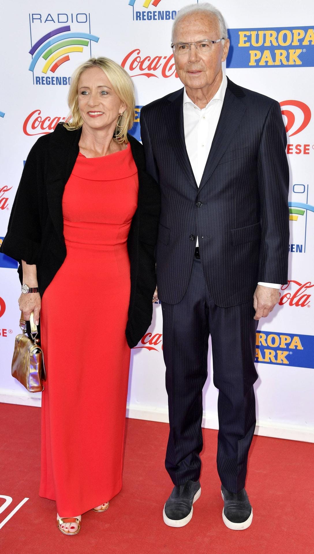 Fußballexperte Franz Beckenbauer mit Ehefrau Heidi Burmester