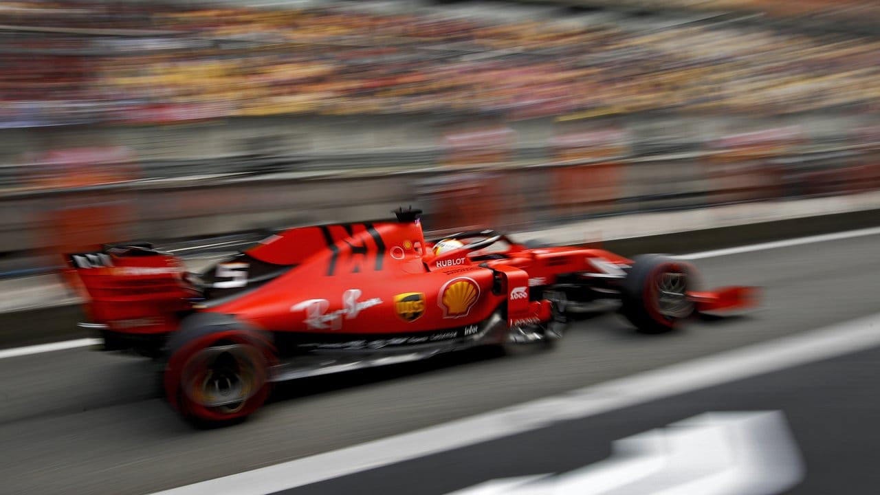 Ferrari-Pilot Sebastian Vettel fuhr im Qualifying auf den dritten Platz.