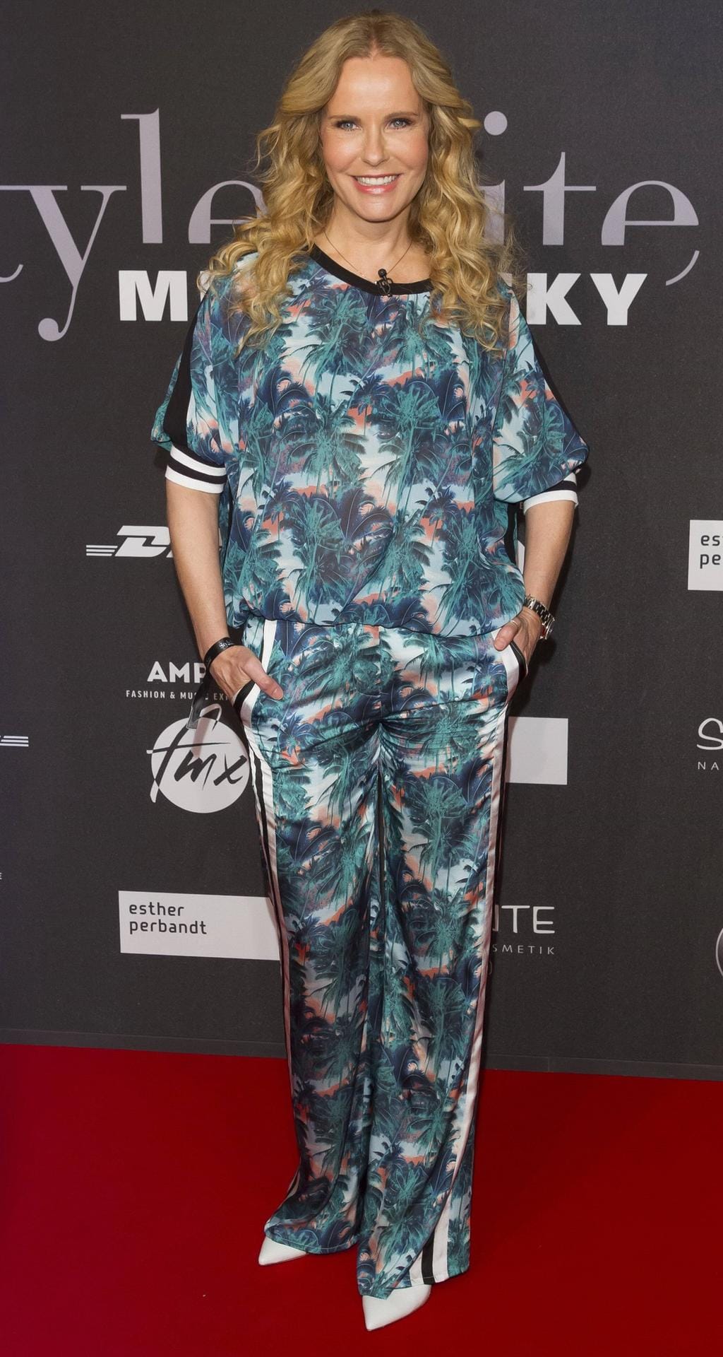 2014: Katja Burkard bei der Mercedes-Benz Fashion Week in Berlin