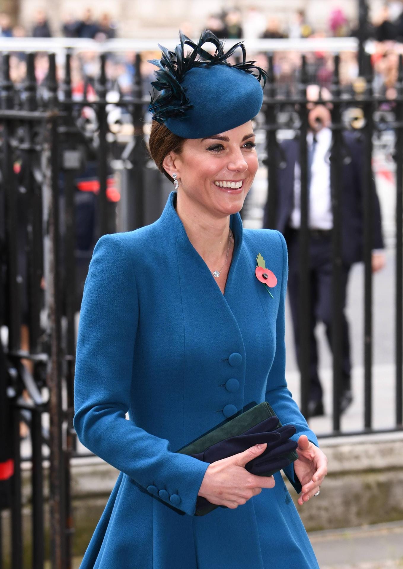 Herzogin Kate kam ohne ihren Ehemann Prinz William.