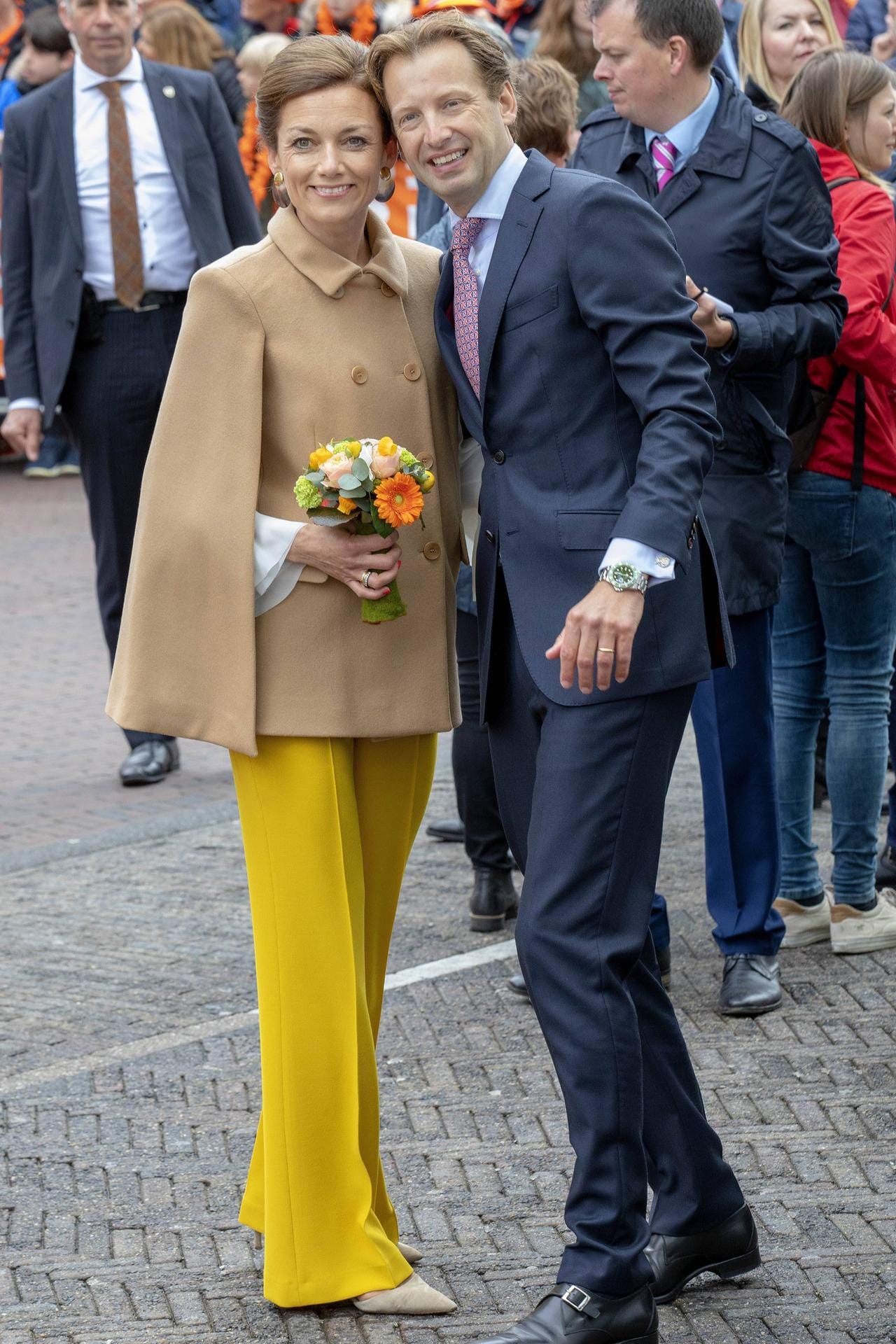Zum Königstag in Amersfoort kamen auch Prinz Floris und Prinzessin Aimee.