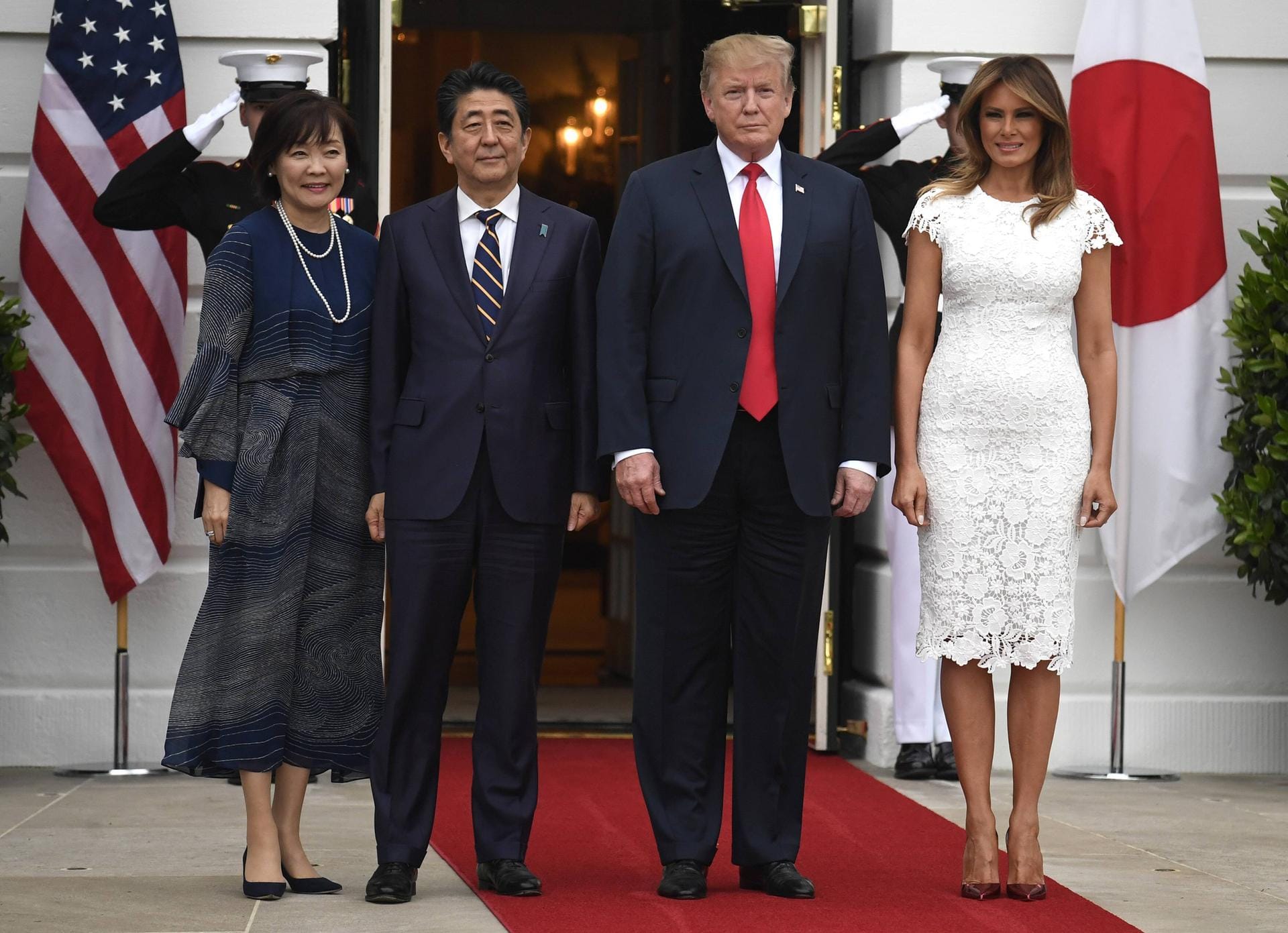 Besuch des japanischen Premierminister Shinzo Abe und seiner Ehefrau Akie Abe im Weißen Haus